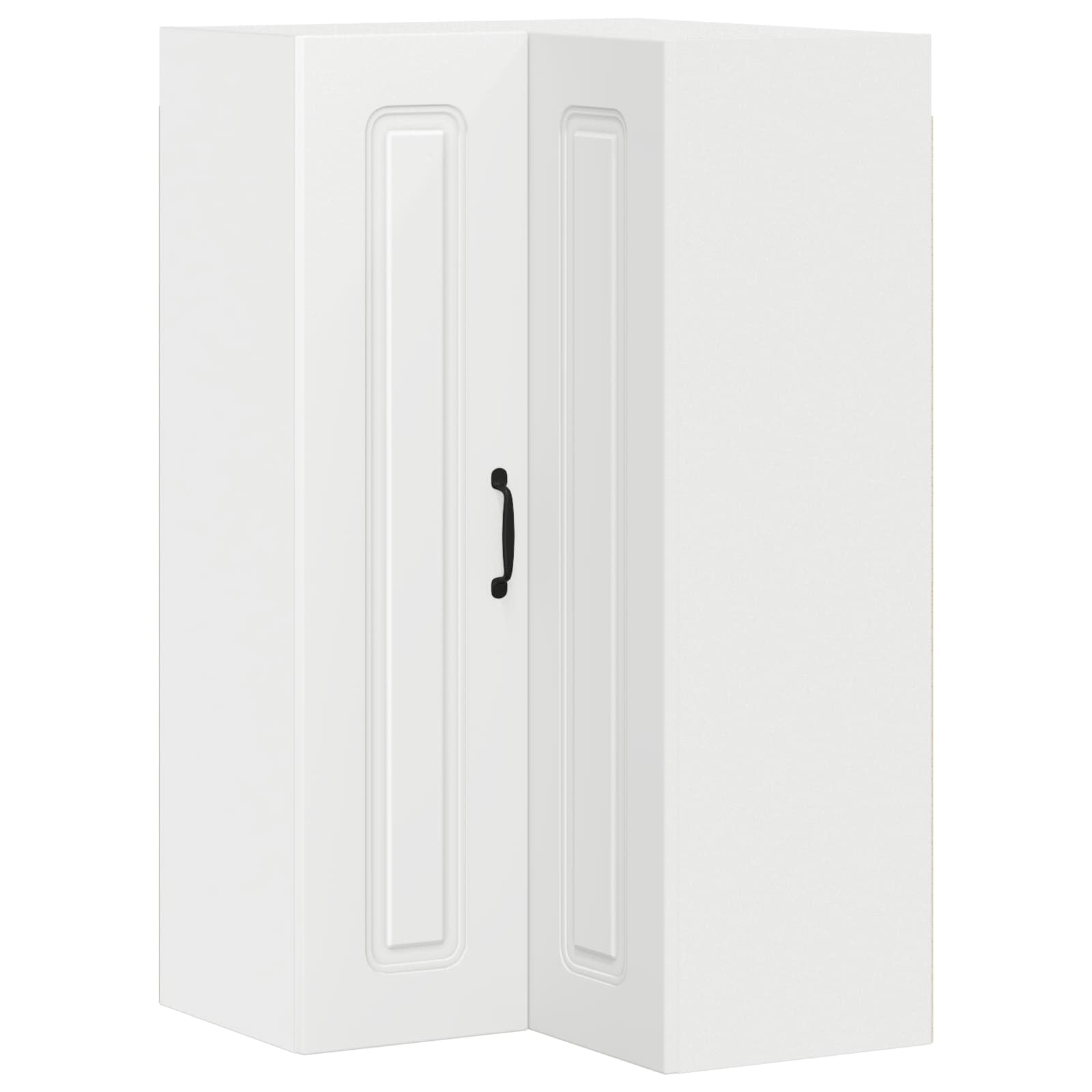 Kitchen Wall Cabinet with Shelf White 57 x 57 x 100 cm