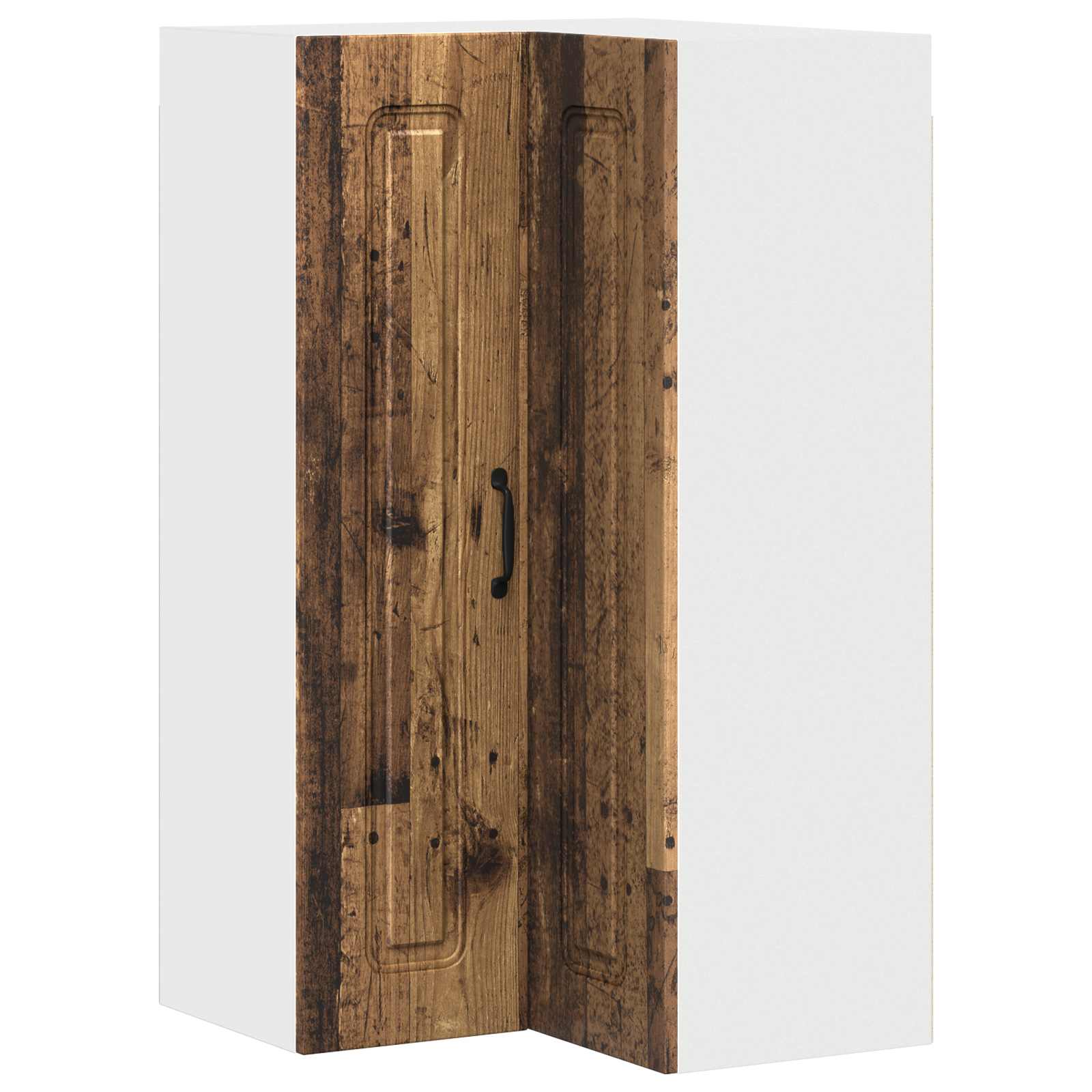 Kitchen Wall Cabinet Antique Wood 57 x 57 x 100 cm