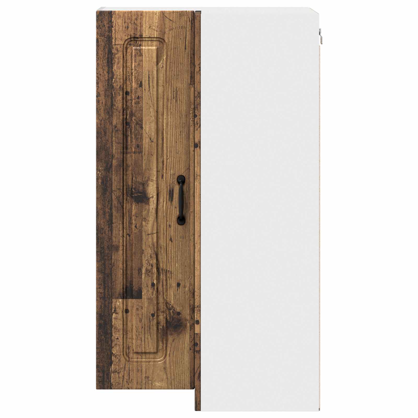 Kitchen Wall Cabinet Antique Wood 57 x 57 x 100 cm