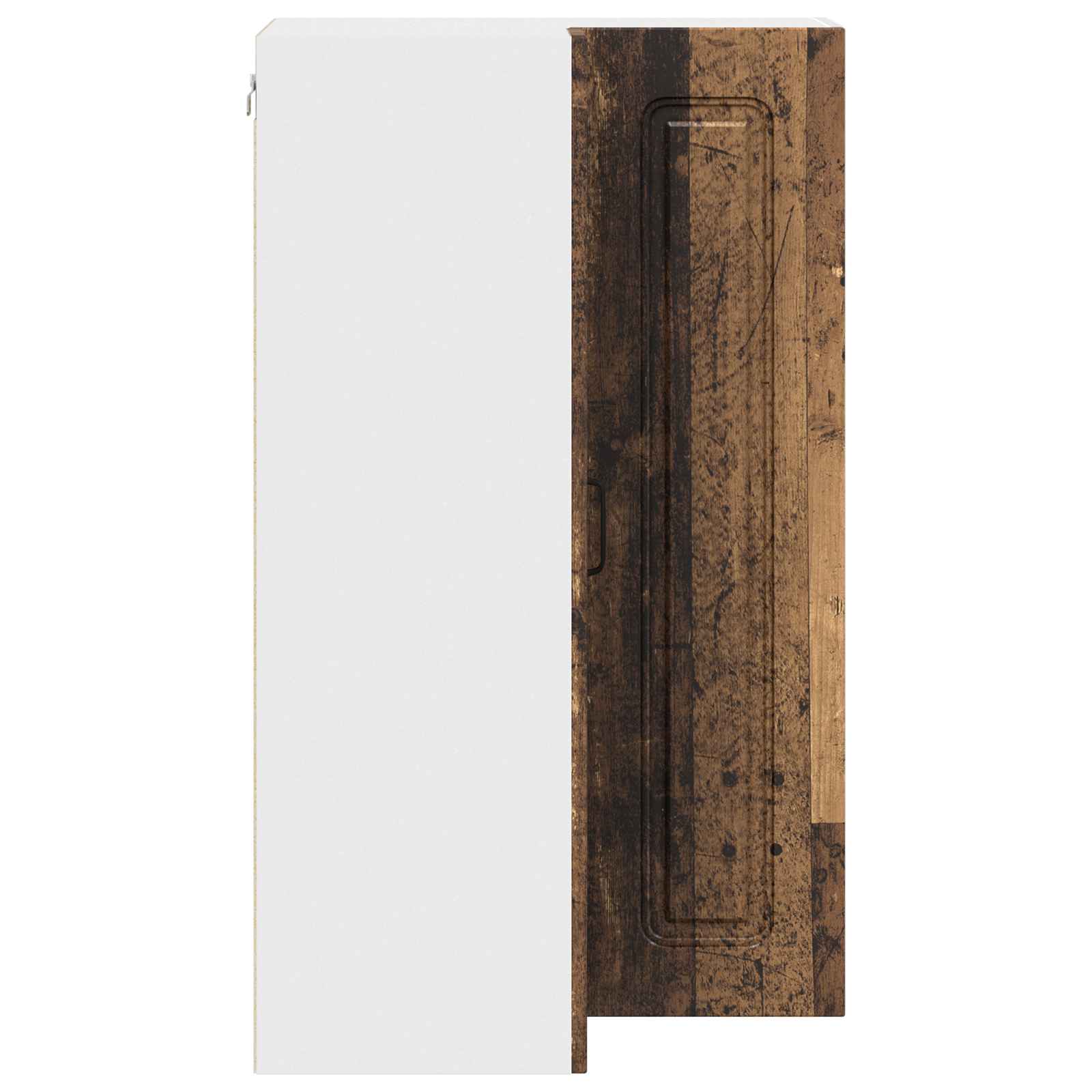 Kitchen Wall Cabinet Antique Wood 57 x 57 x 100 cm