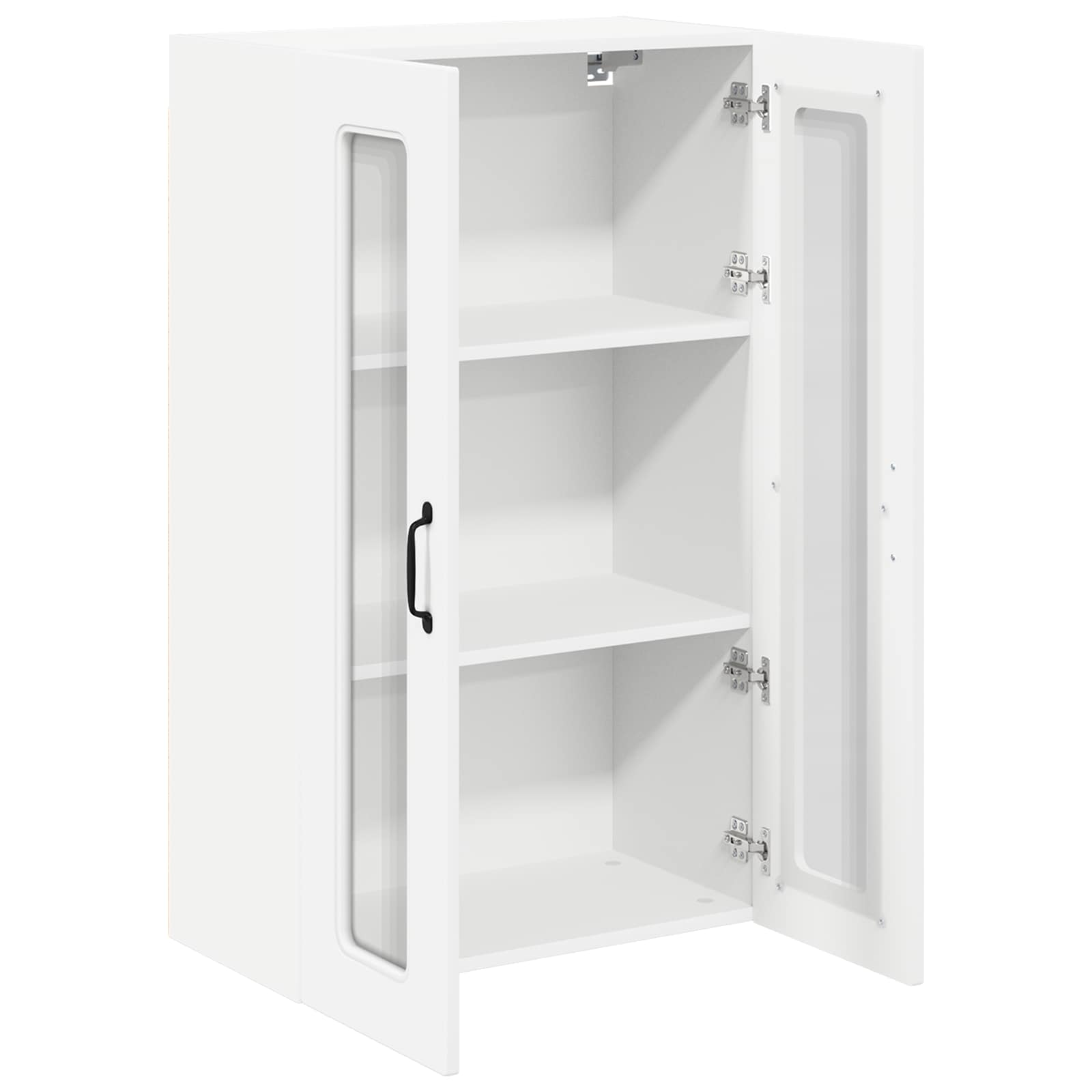 Virtuves sienas skapis ar plauktu, balts, 60 x 31 x 100 cm