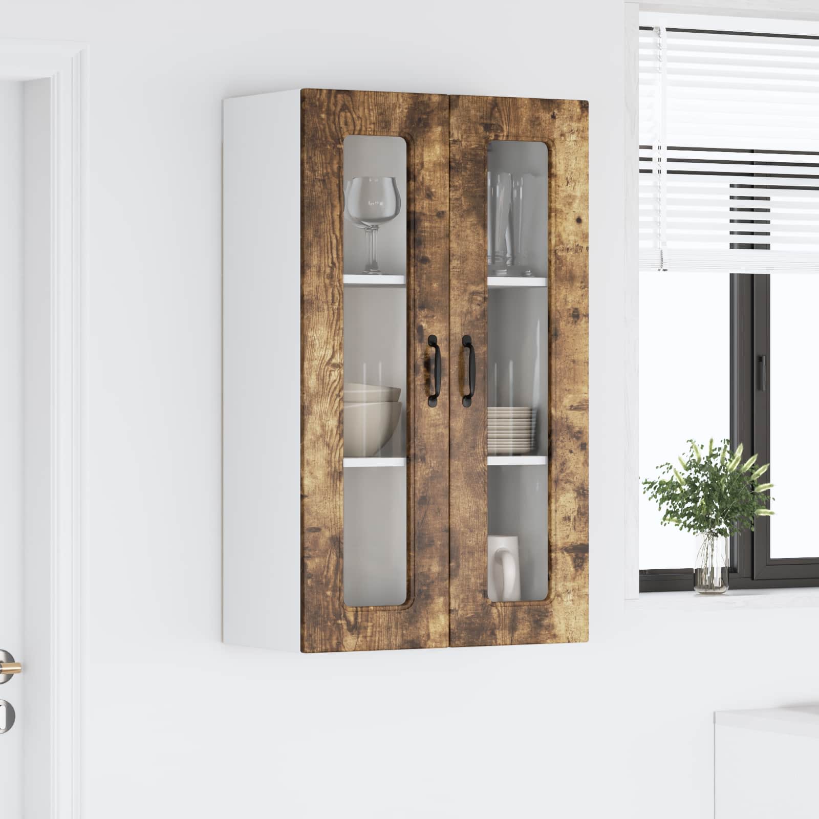 Virtuves sienas skapis Kūpināts ozols 60 x 31 x 100 cm