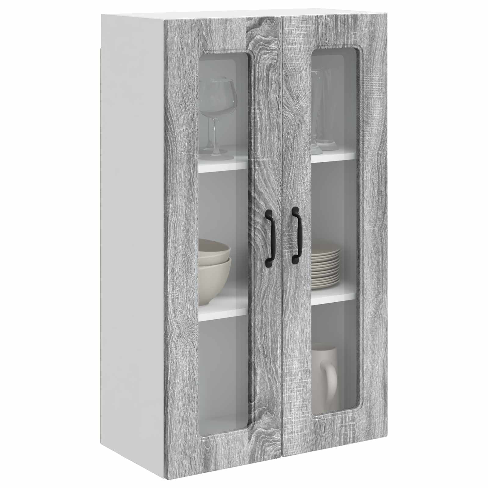 Kitchen Wall Cabinet Grey Sonoma 60 x 31 x 100 cm