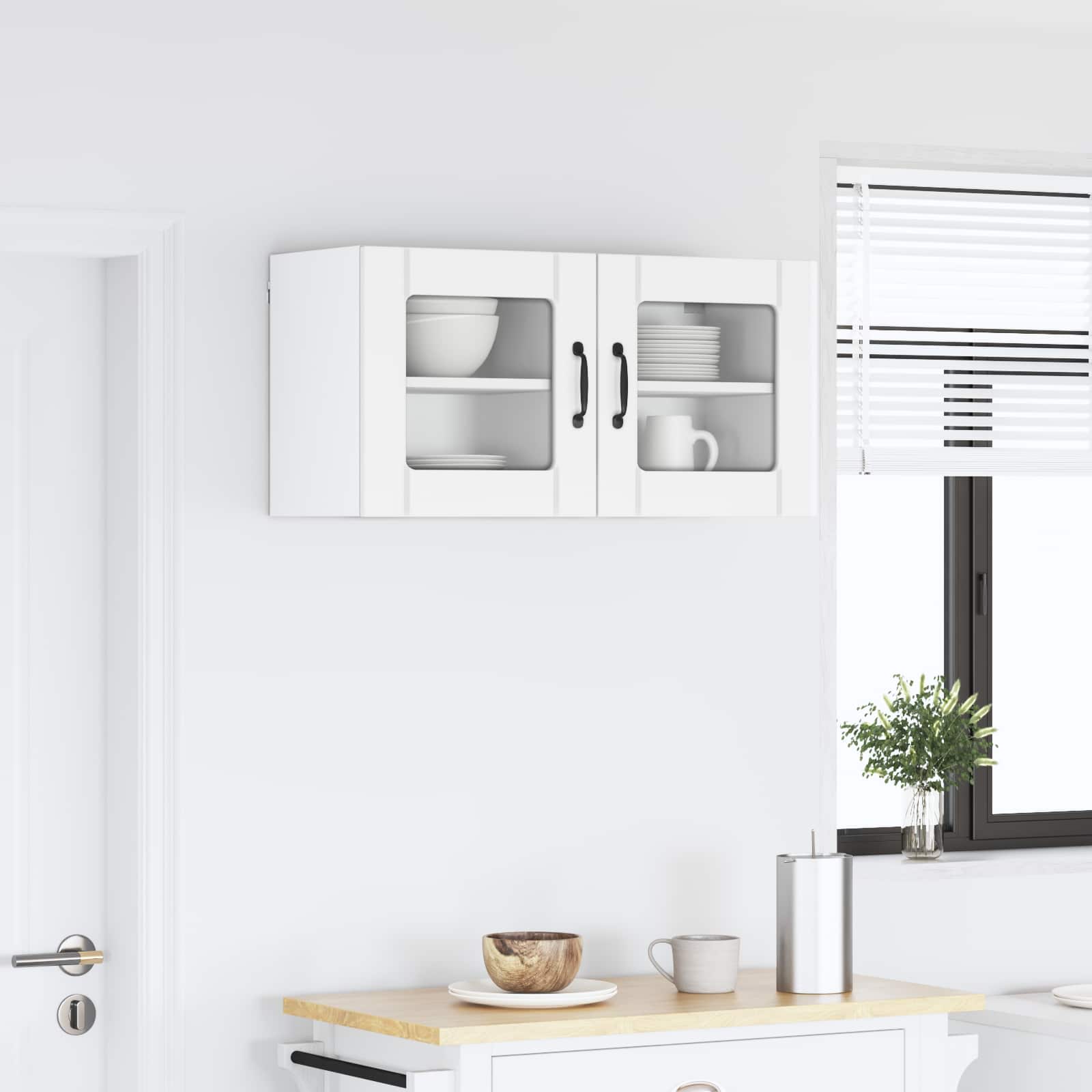 Wall-mounted kitchen cabinet 2 pcs White 40 x 31 x 40 cm