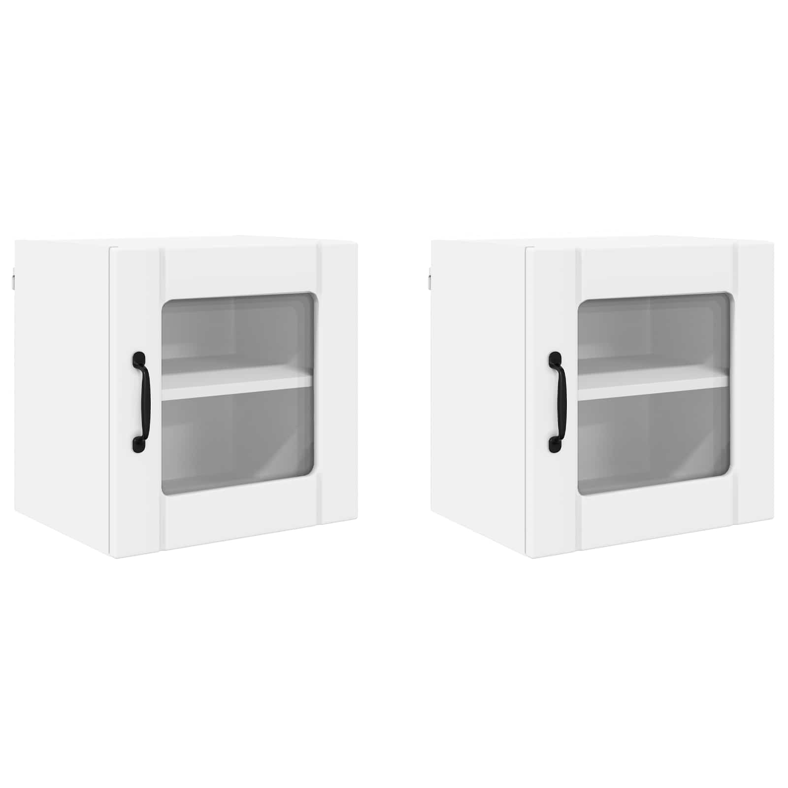 Wall-mounted kitchen cabinet 2 pcs White 40 x 31 x 40 cm