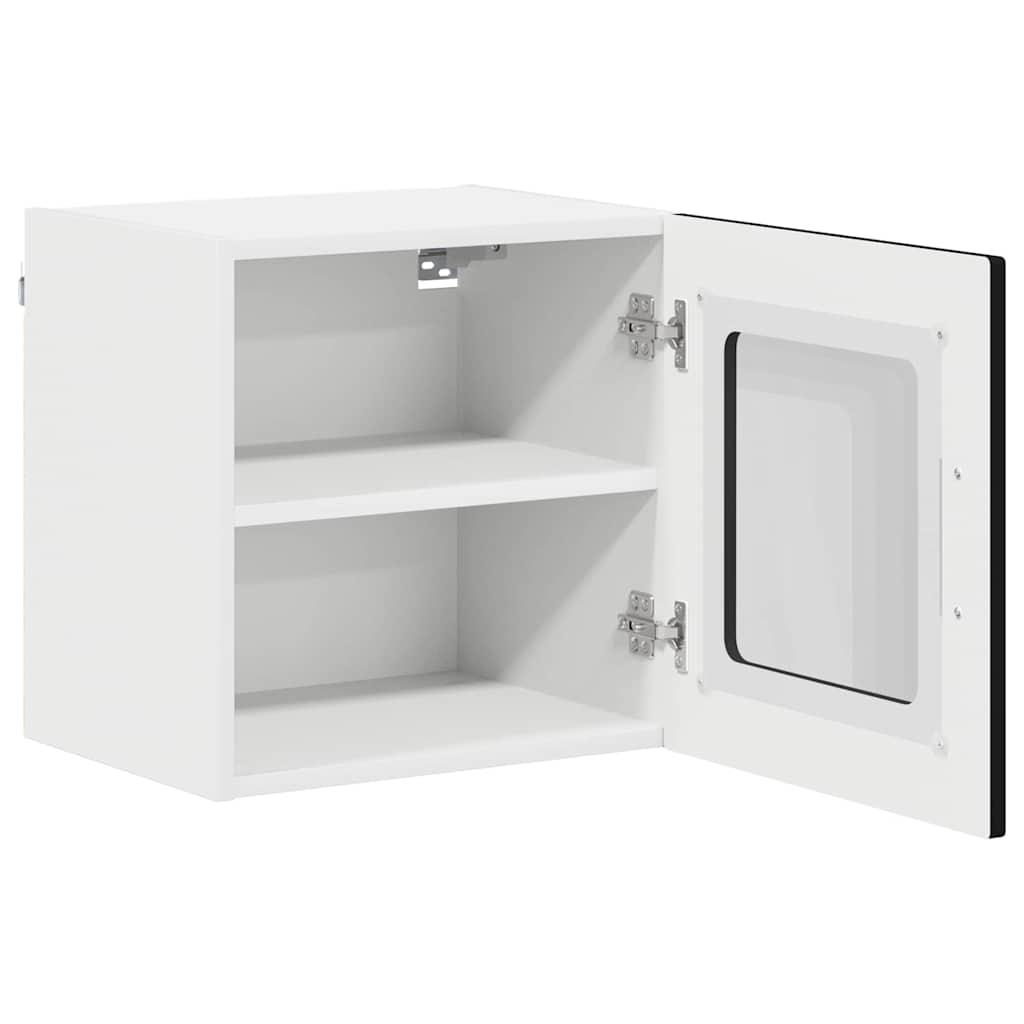 Virtuves sienas skapis ar plauktu melns 40 x 31 x 40 cm