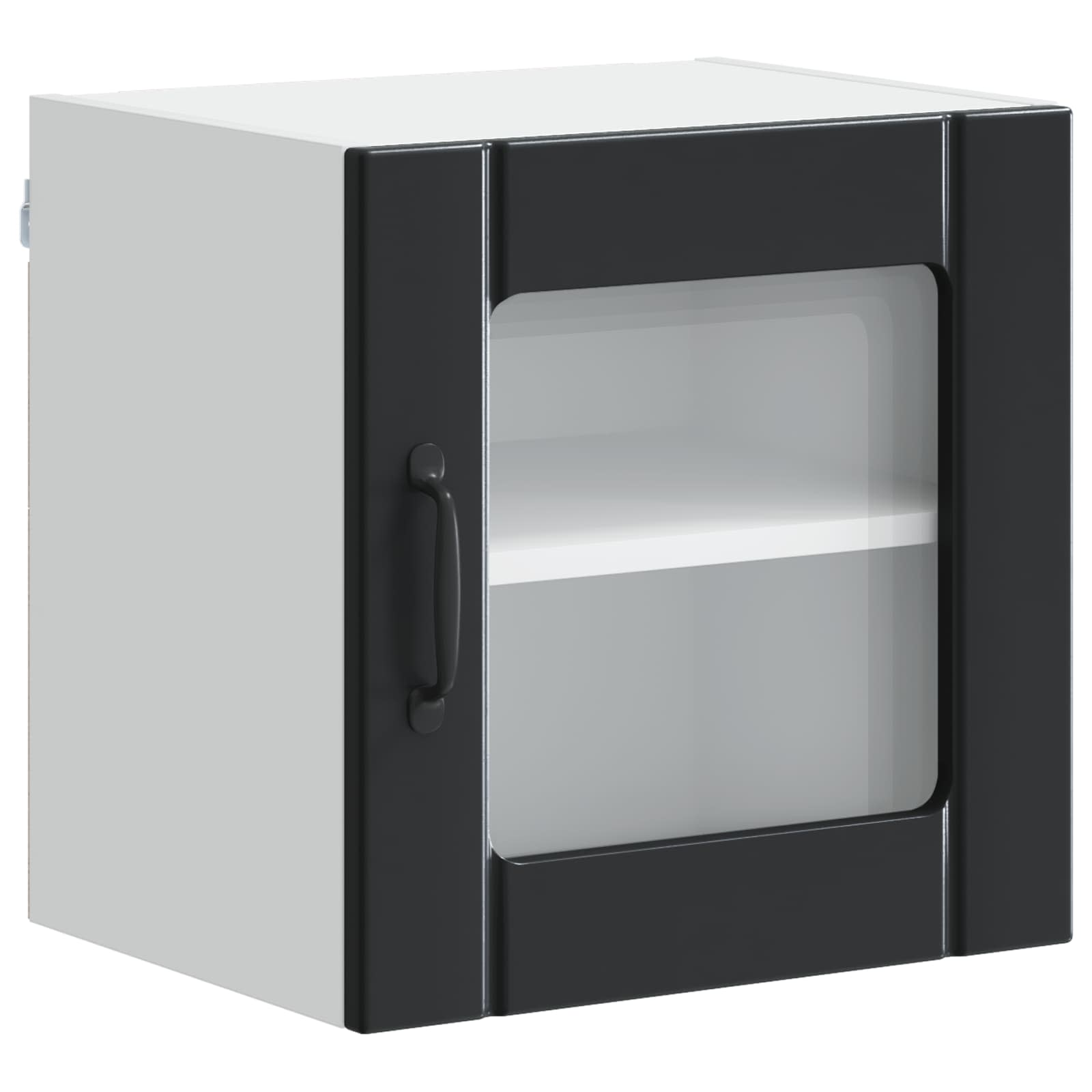 Virtuvės sieninė spintelė 2 pcs Juoda 40 x 31 x 40 cm