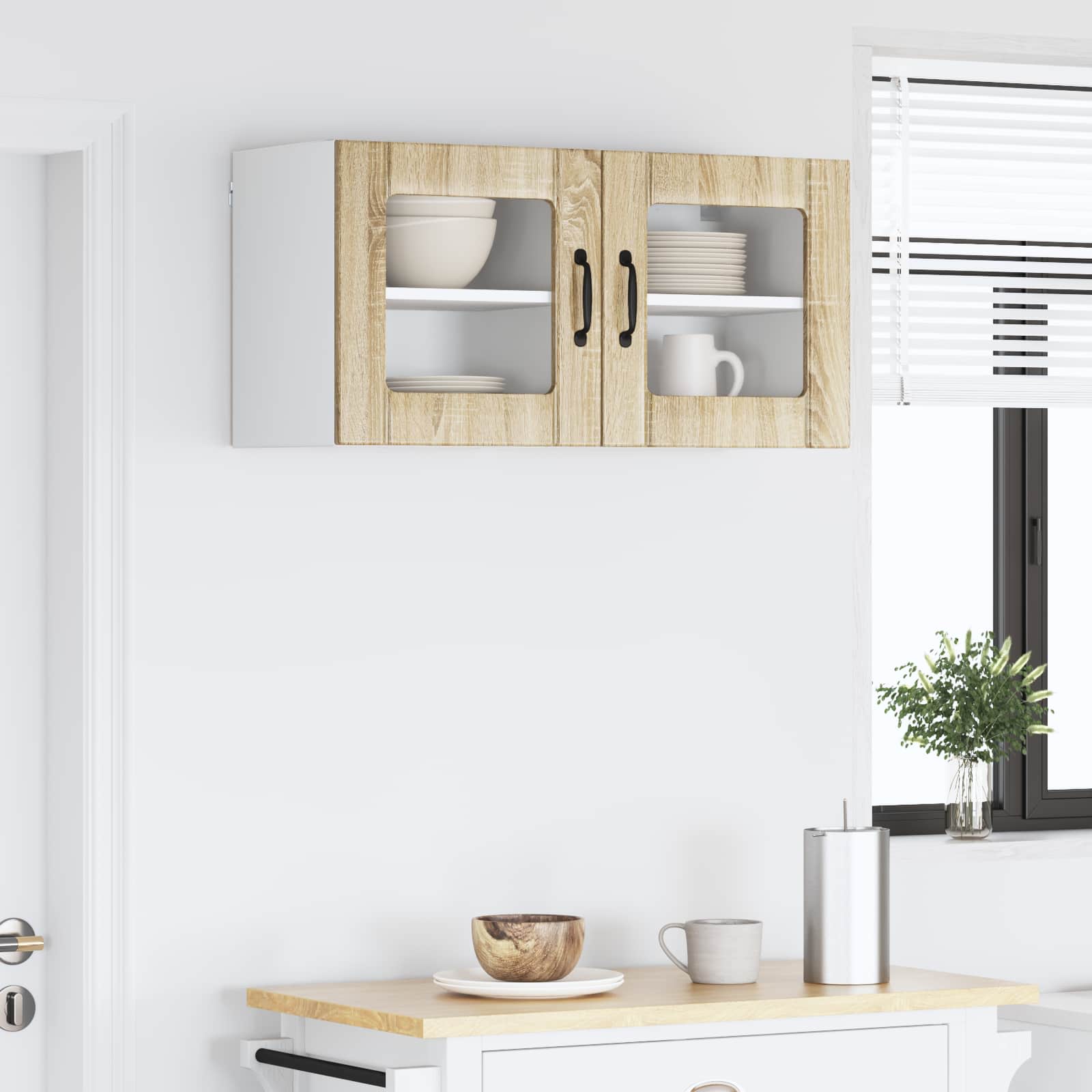 Kitchen wall cabinet 2 pcs Sonoma oak 40 x 31 x 40 cm
