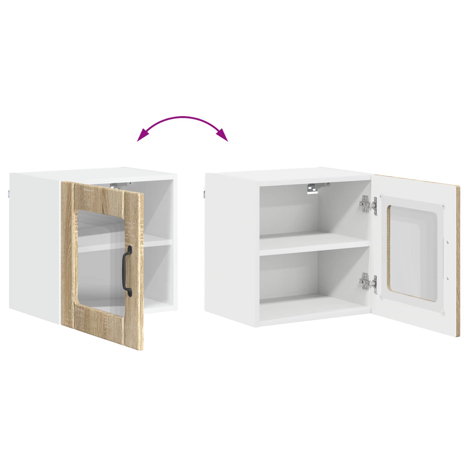 Kitchen wall cabinet 2 pcs Sonoma oak 40 x 31 x 40 cm