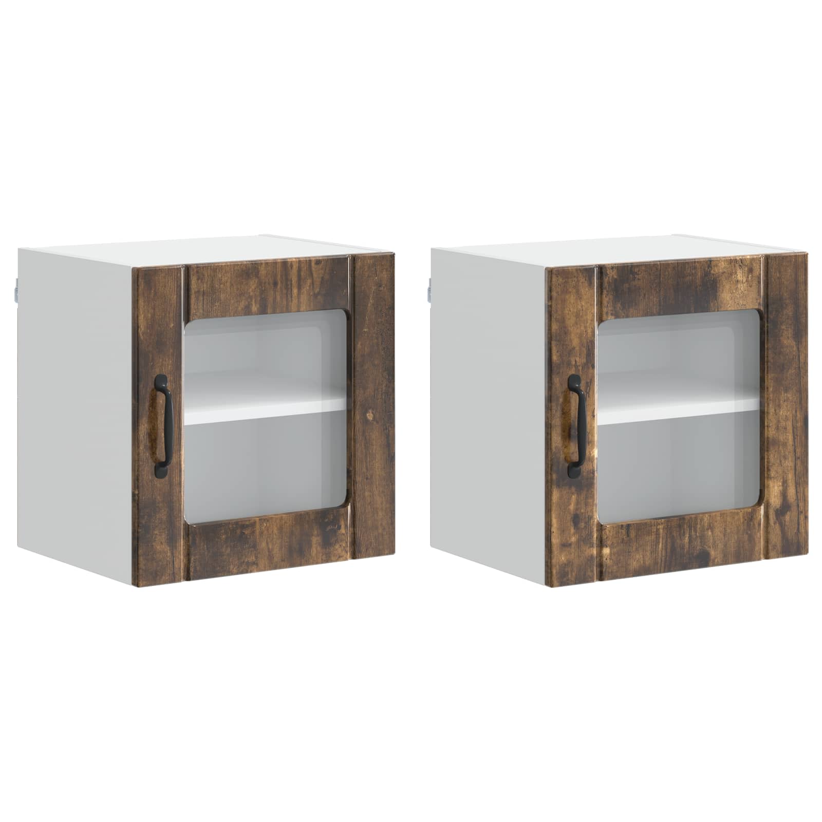 Virtuvės spintelė 2 pcs Rūkyta ąžuolas 40 x 31 x 40 cm