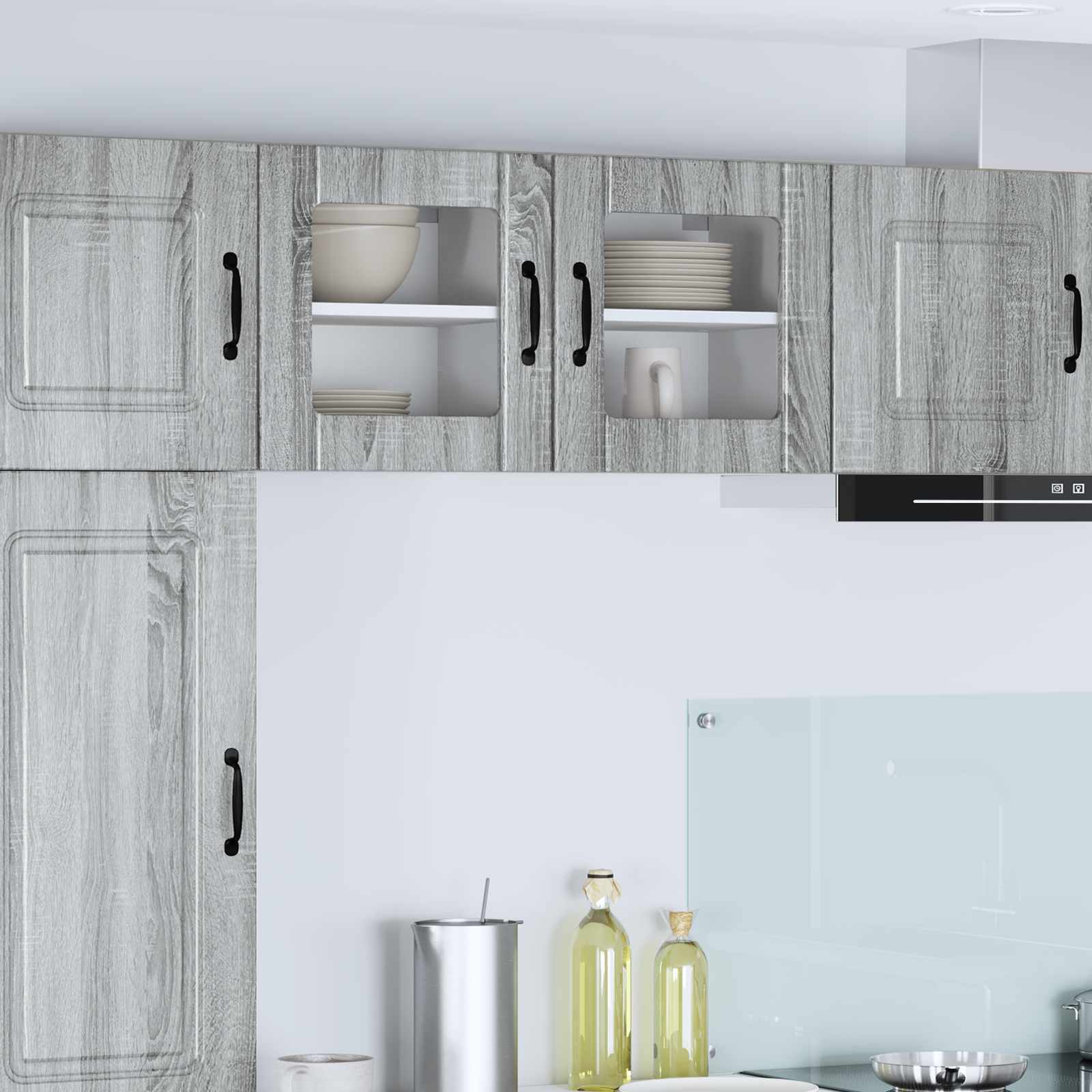 Virtuvės spintelė 2 pcs Pilkas Sonoma 40 x 31 x 40 cm