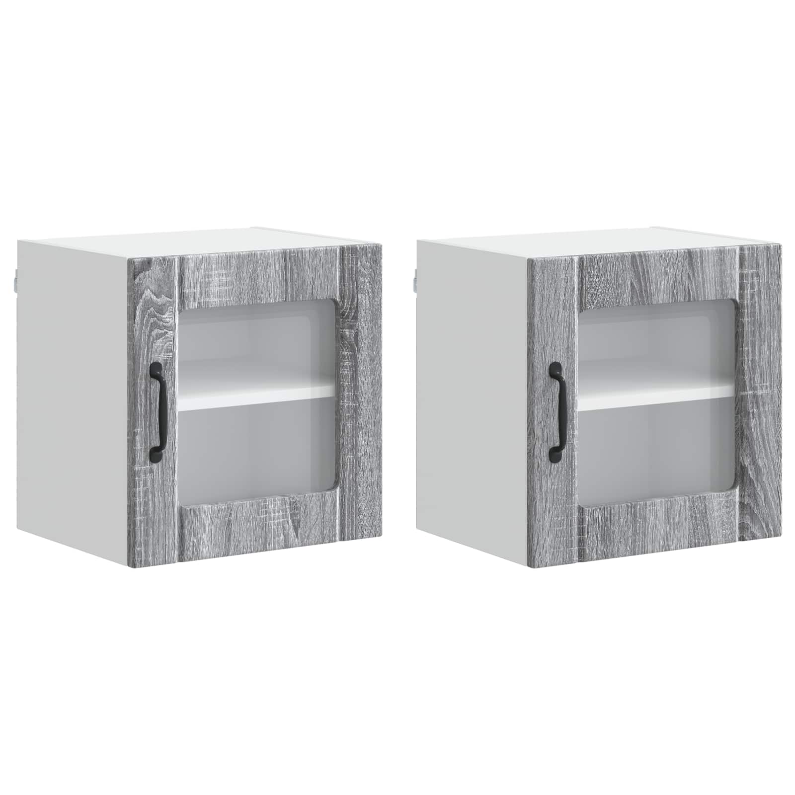Virtuvės spintelė 2 pcs Pilkas Sonoma 40 x 31 x 40 cm
