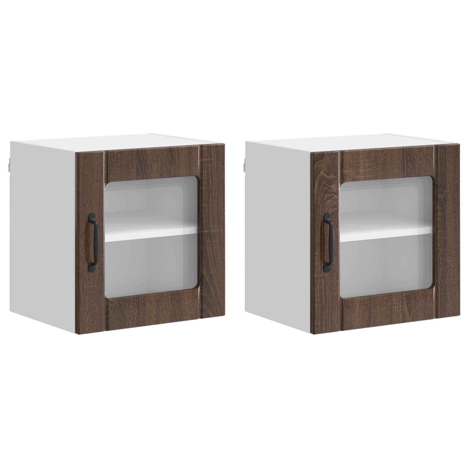 Kitchen cabinet 2 pcs Brown oak 40 x 31 x 40 cm