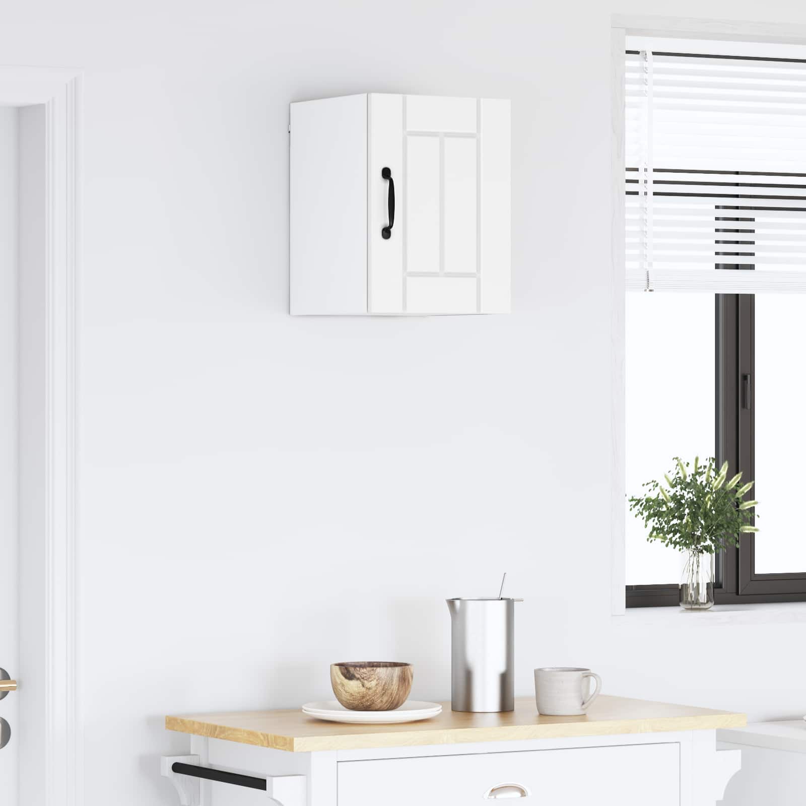 Kitchen wall cabinet with shelf White 30 x 31 x 40 cm