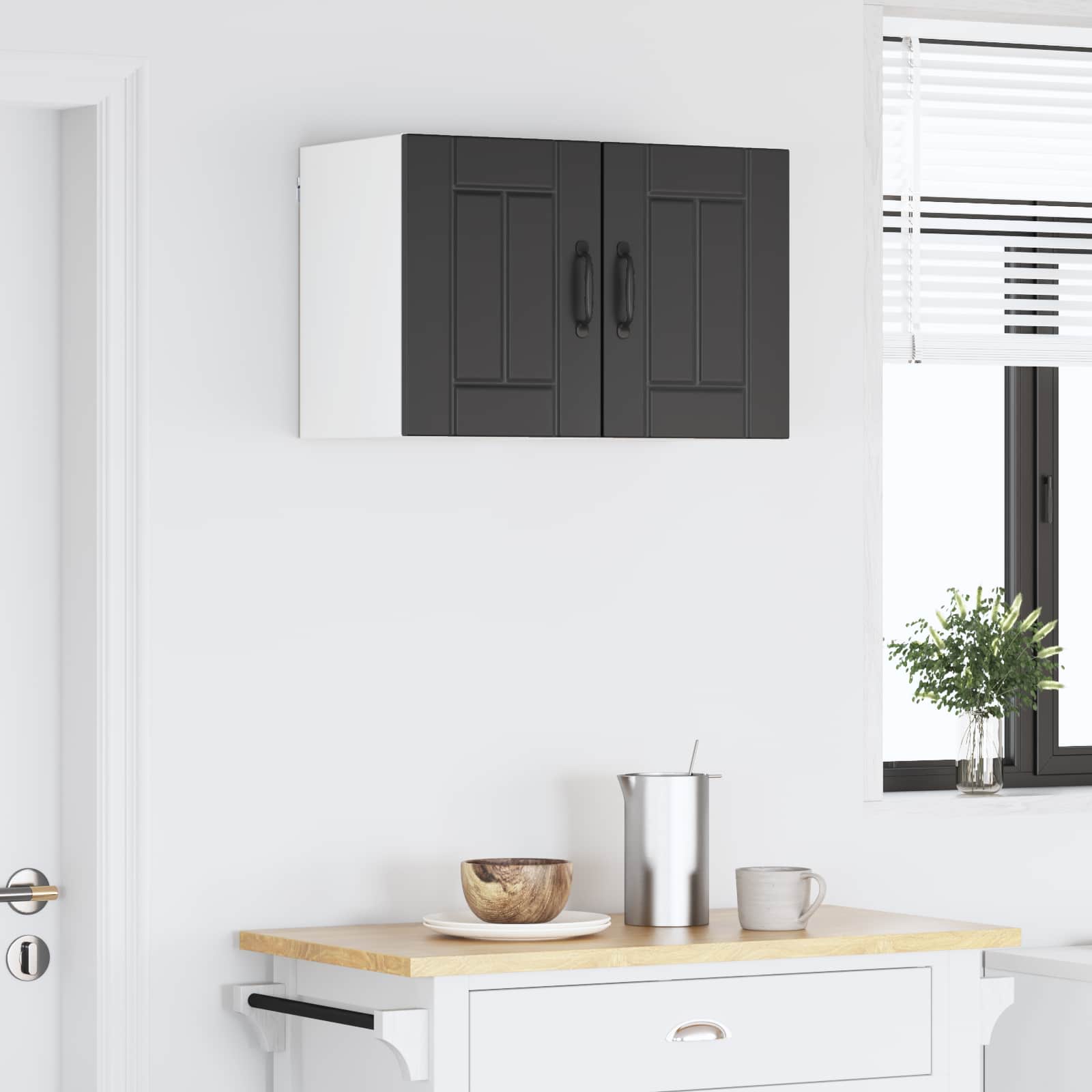 Kitchen Cabinet 2 pcs Black 30 x 31 x 40 cm Engineered Wood