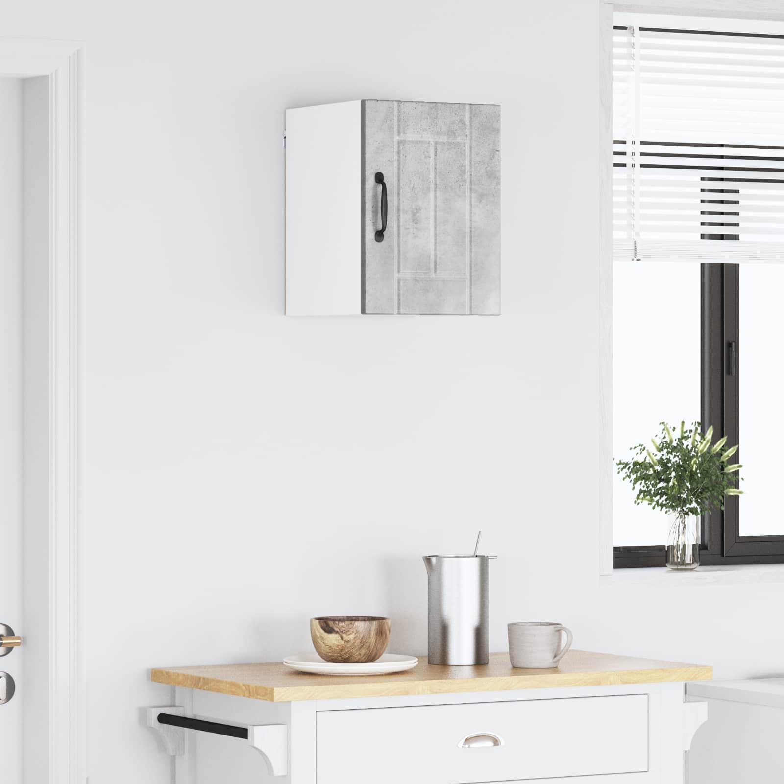 Wall Kitchen Cabinet Concrete Gray 30 x 31 x 40 cm