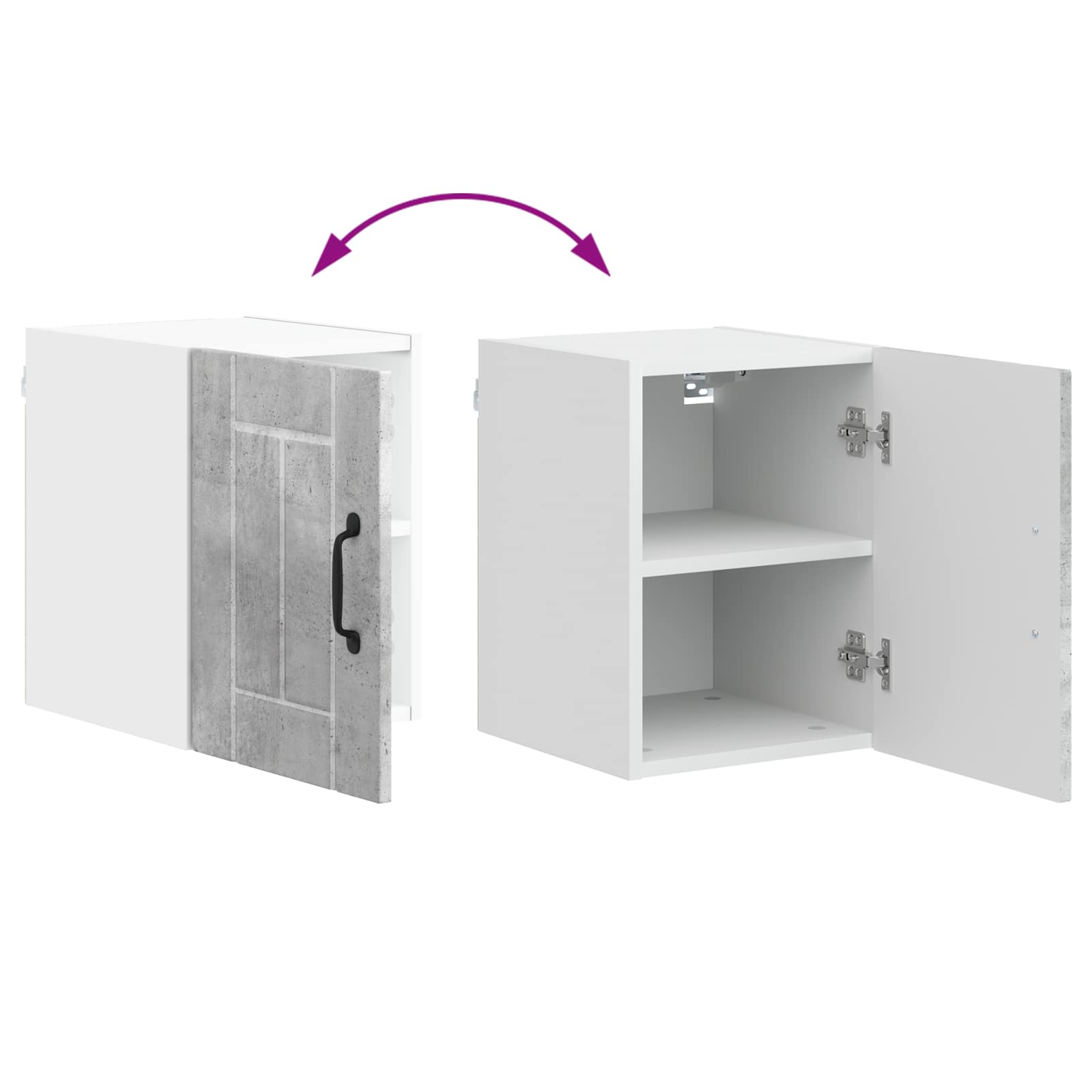 Wall Kitchen Cabinet Concrete Gray 30 x 31 x 40 cm