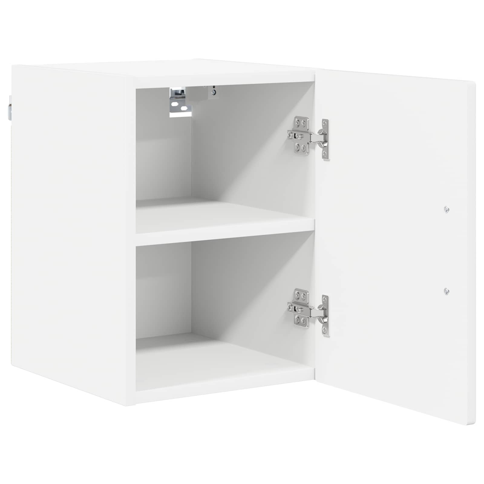 Virtuvės sieninė spintelė 2 pcs Aukštai blizganti balta