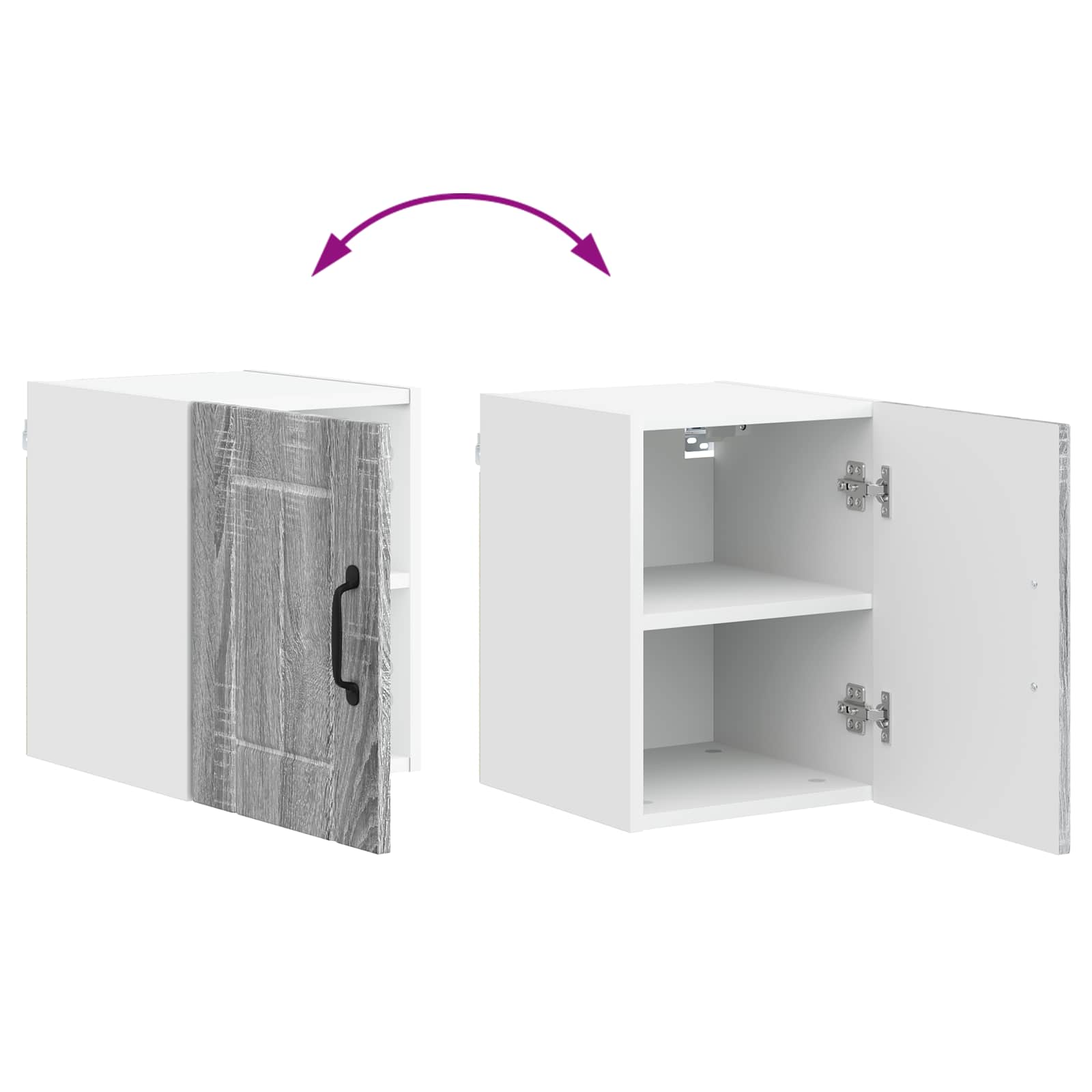 Kitchen Wall Cabinet Grey Sonoma 30 x 31 x 40 cm