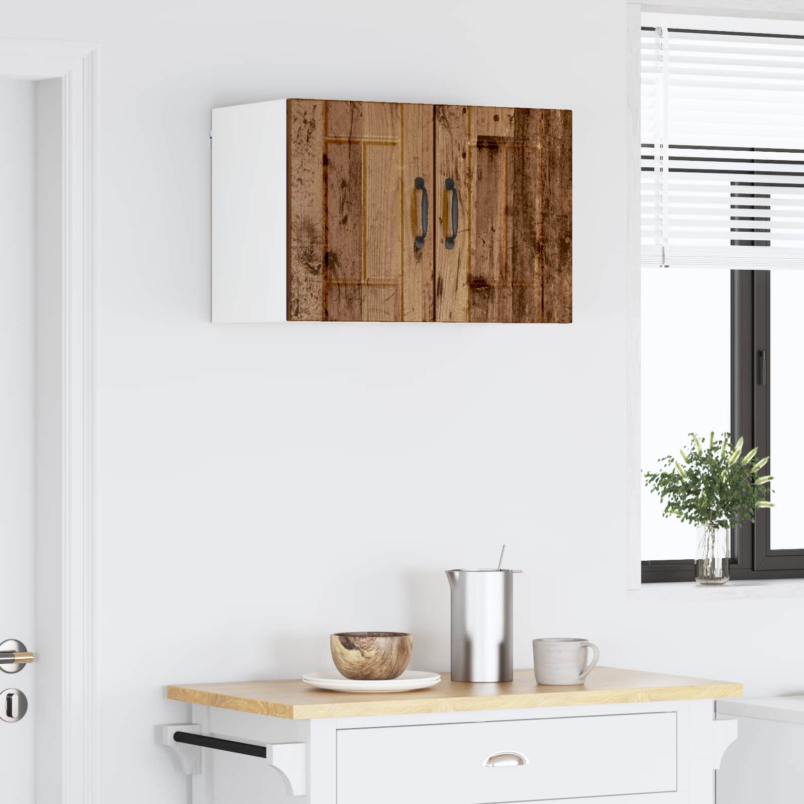 Kitchen cabinet 2 pcs Antique wood 30 x 31 x 40 cm
