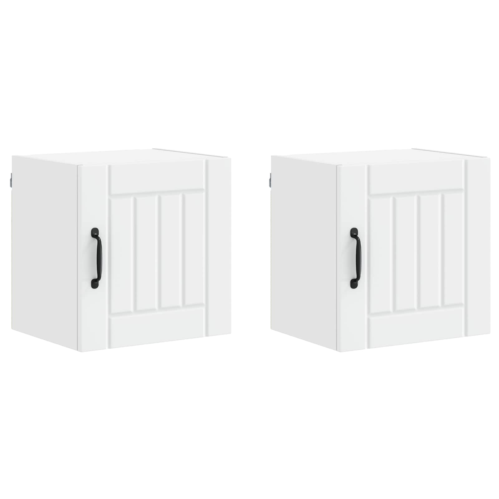 Virtuves sienas skapis 2 gab. Balts 40 x 31 x 40 cm