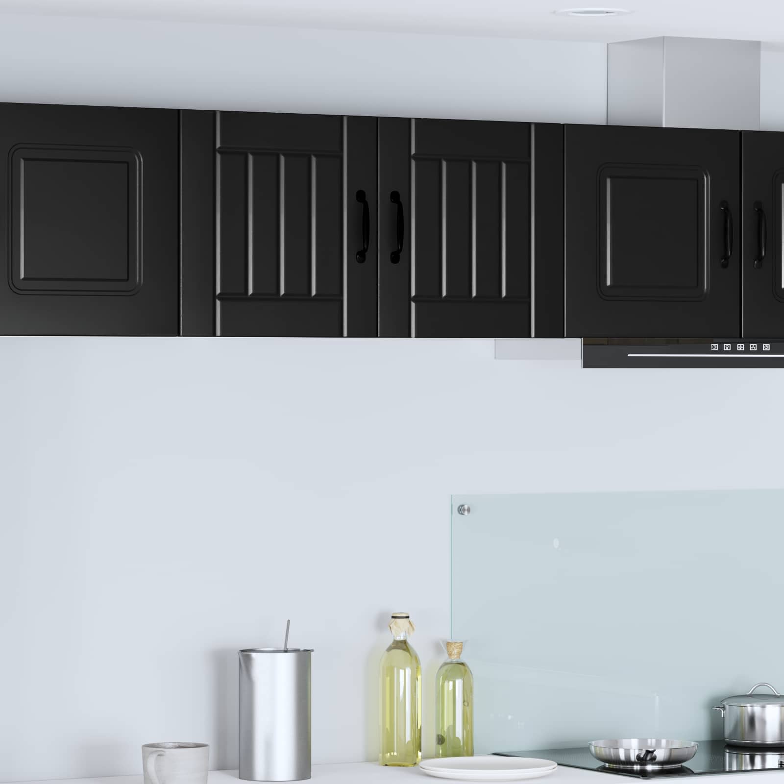 Kitchen Wall Cabinet 2 pcs Black 40 x 31 x 40 cm