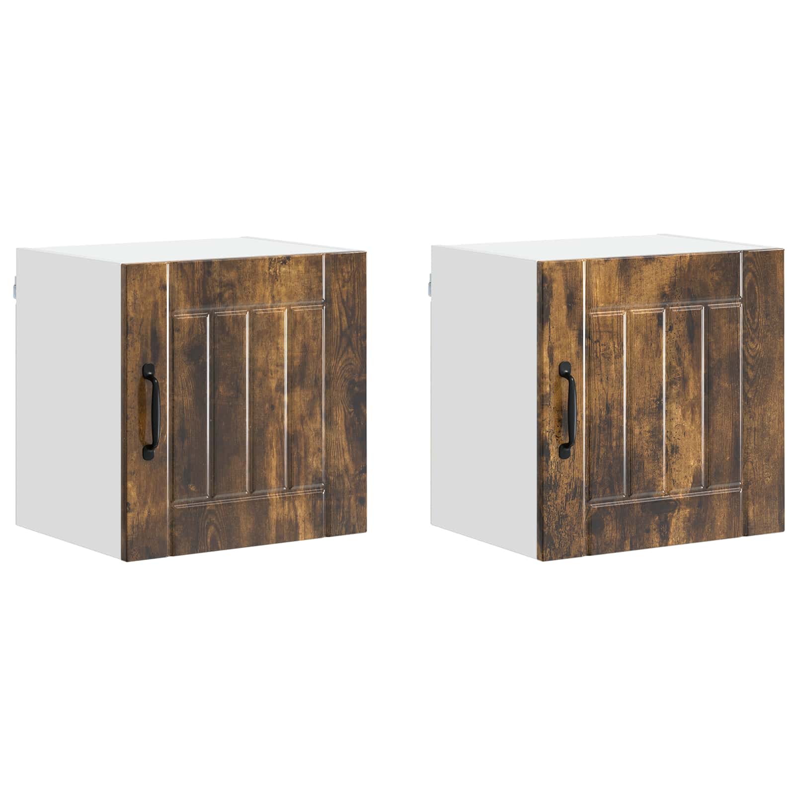 Virtuvės sieninė spintelė 2 pcs Rūkyta ąžuolas 40 x 31 x 40 cm
