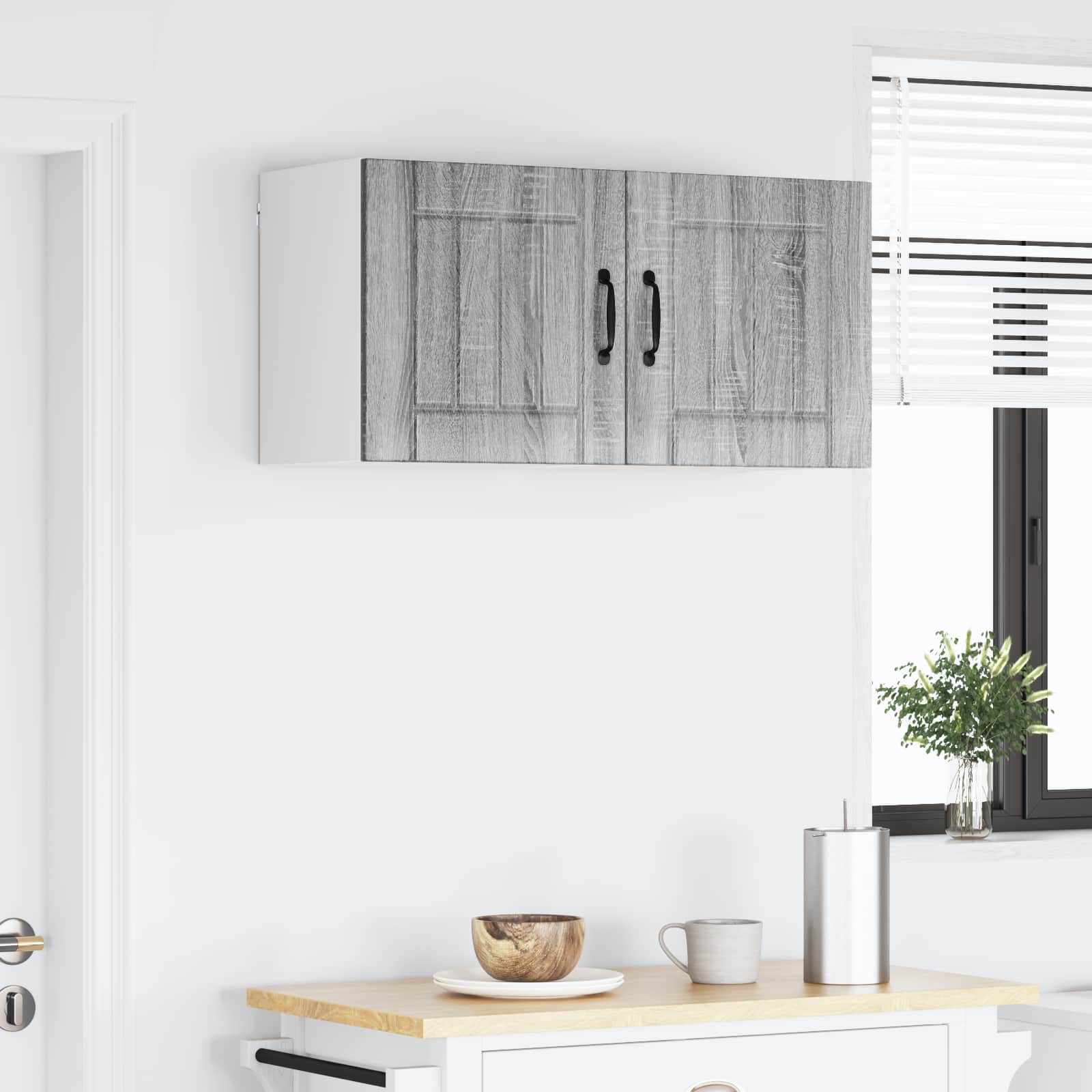 Virtuvės spintelė 2 pcs Pilkas Sonoma 40 x 31 x 40 cm