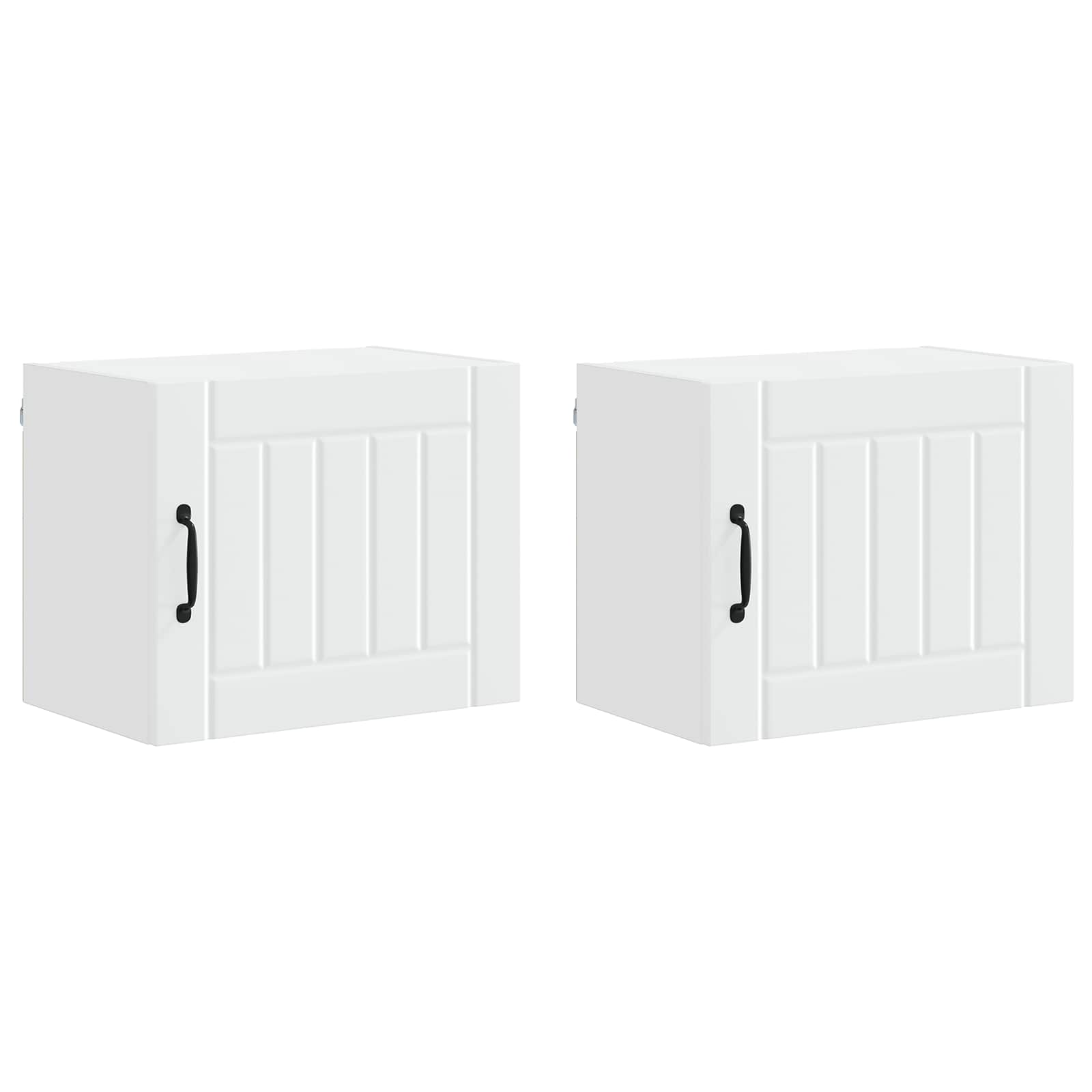 Wall Kitchen Cabinet 2 pcs White 50 x 31 x 40 cm