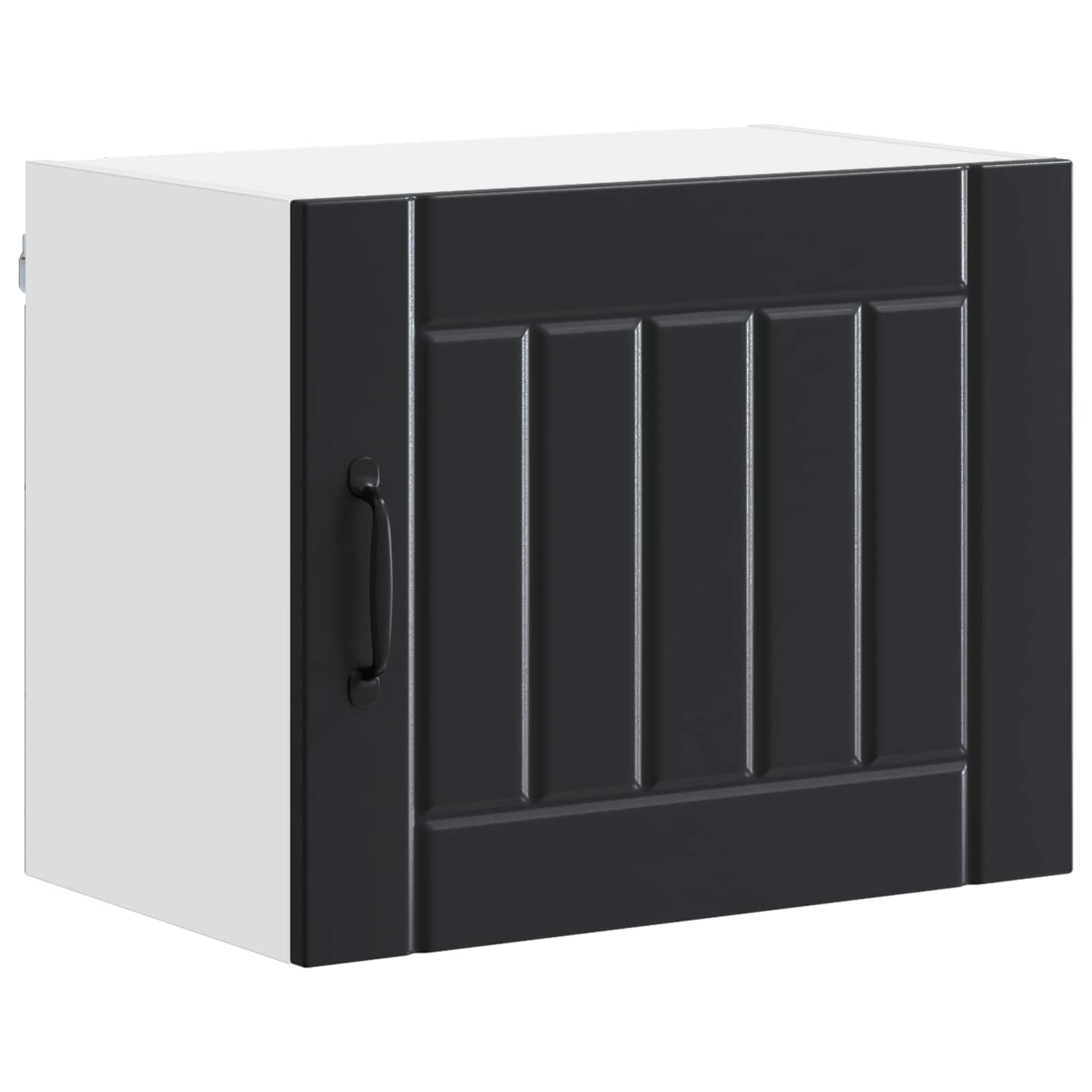 Virtuves sienas skapis 2 gab. Melns 50 x 31 x 40 cm