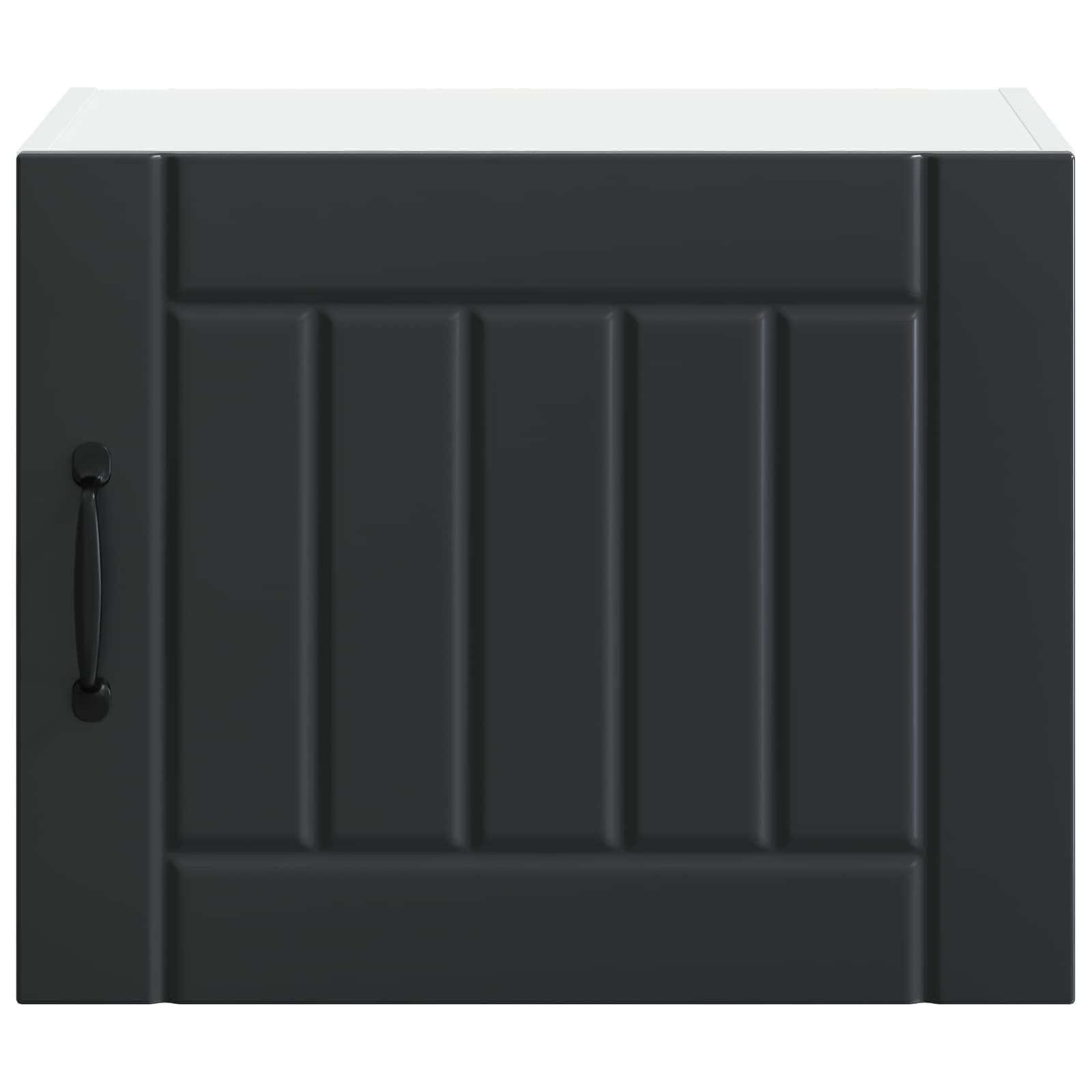 Virtuves sienas skapis 2 gab. Melns 50 x 31 x 40 cm