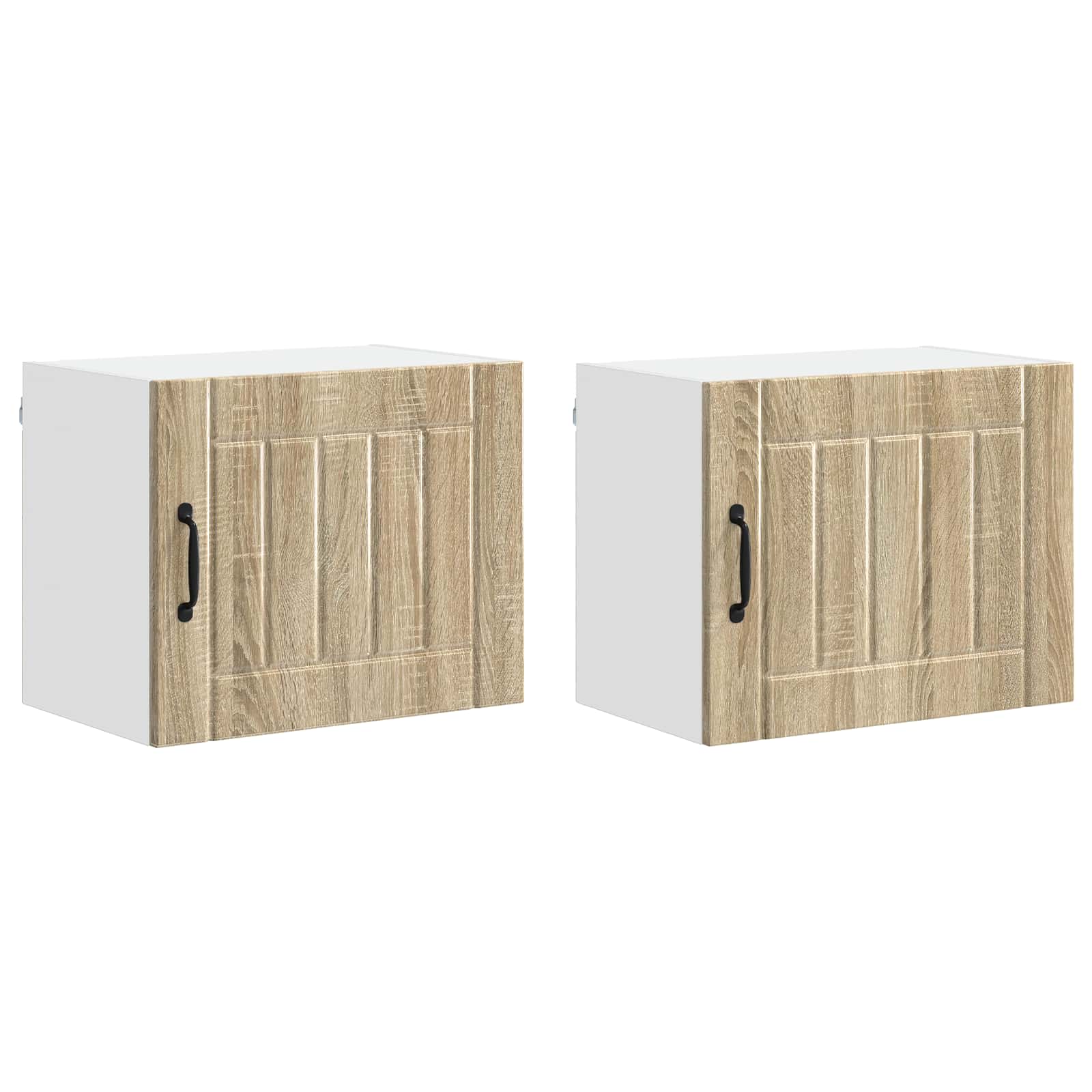 Virtuvės sieninė spintelė 2 pcs Sonoma ąžuolas 50 x 31 x 40 cm