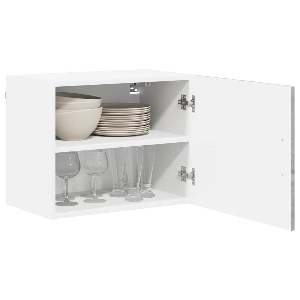 Virtuvės sieninė spintelė 2 pcs Betono pilka 50 x 31 x 40 cm