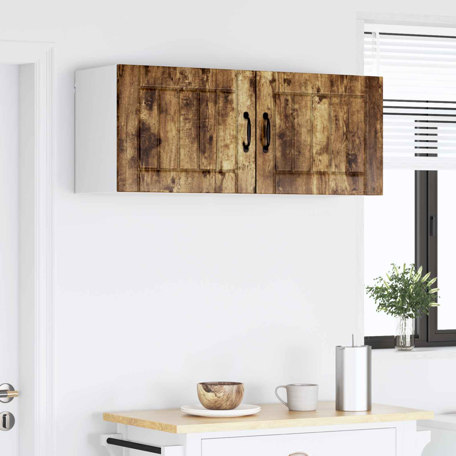 Wall Kitchen Cabinets 2 pcs Smoked Oak 50 x 31 x 40 cm