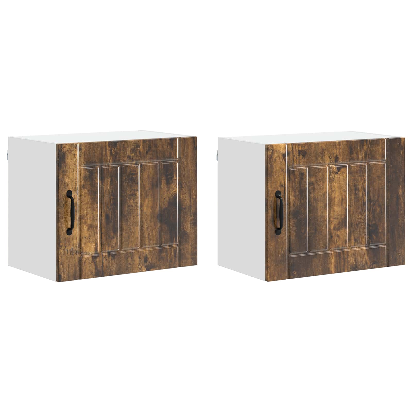 Wall Kitchen Cabinets 2 pcs Smoked Oak 50 x 31 x 40 cm