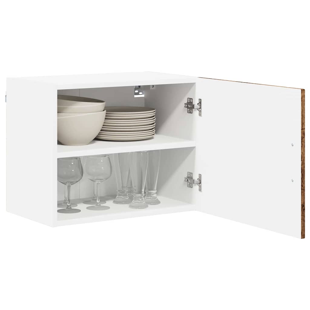 Wall-mounted kitchen cabinet 2 pcs Antique wood 50 x 31 x 40 cm