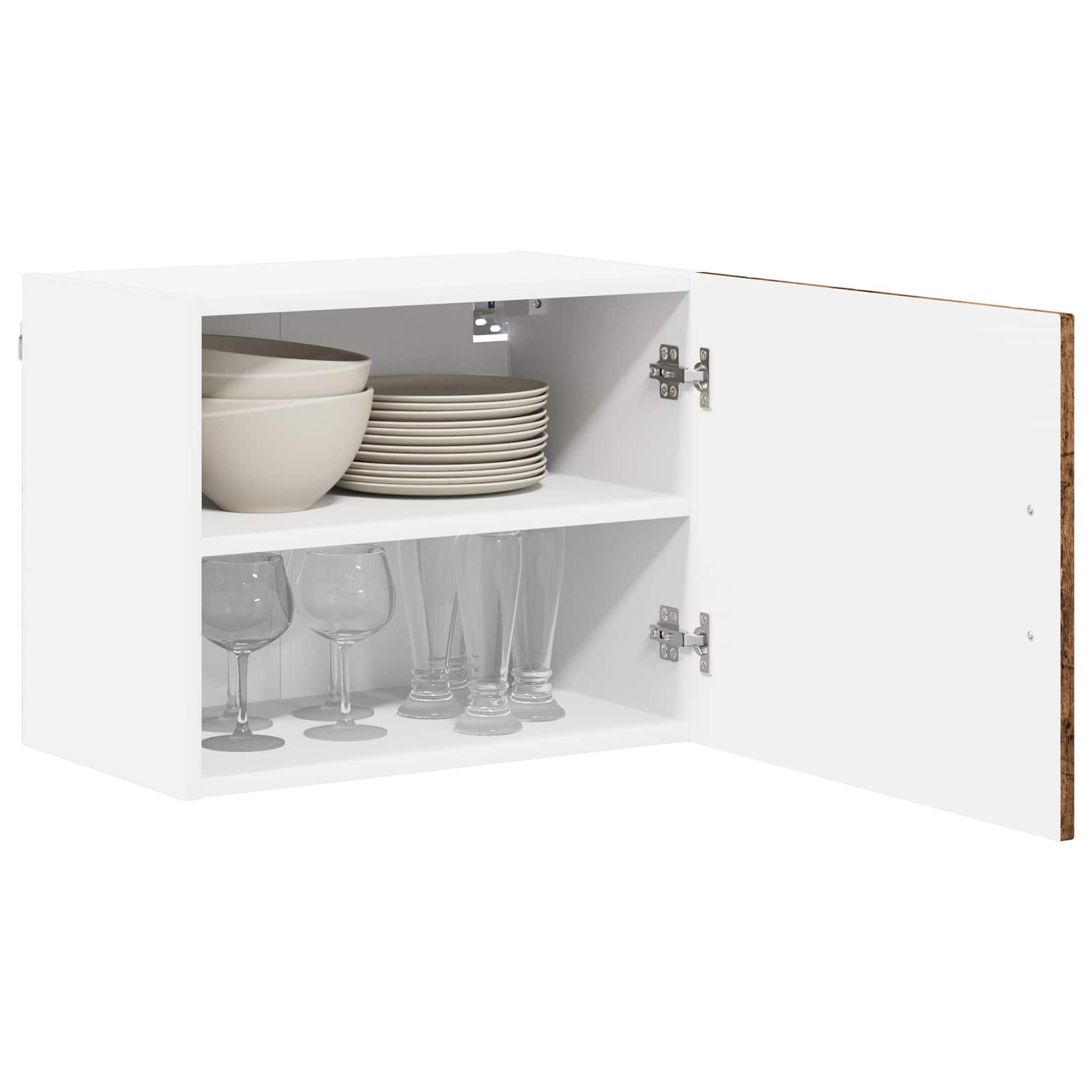 Virtuvės sieninė spintelė 2 pcs Senovinis medis 50 x 31 x 40 cm