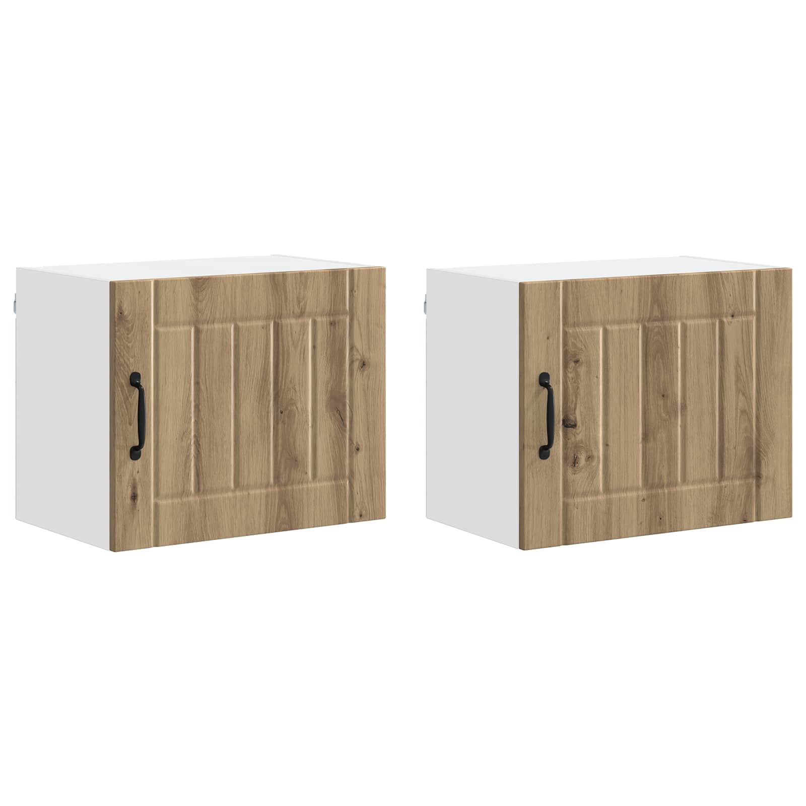 Virtuvės sieninė spintelė su lentyna 2 pcs Amatininkų ąžuolas