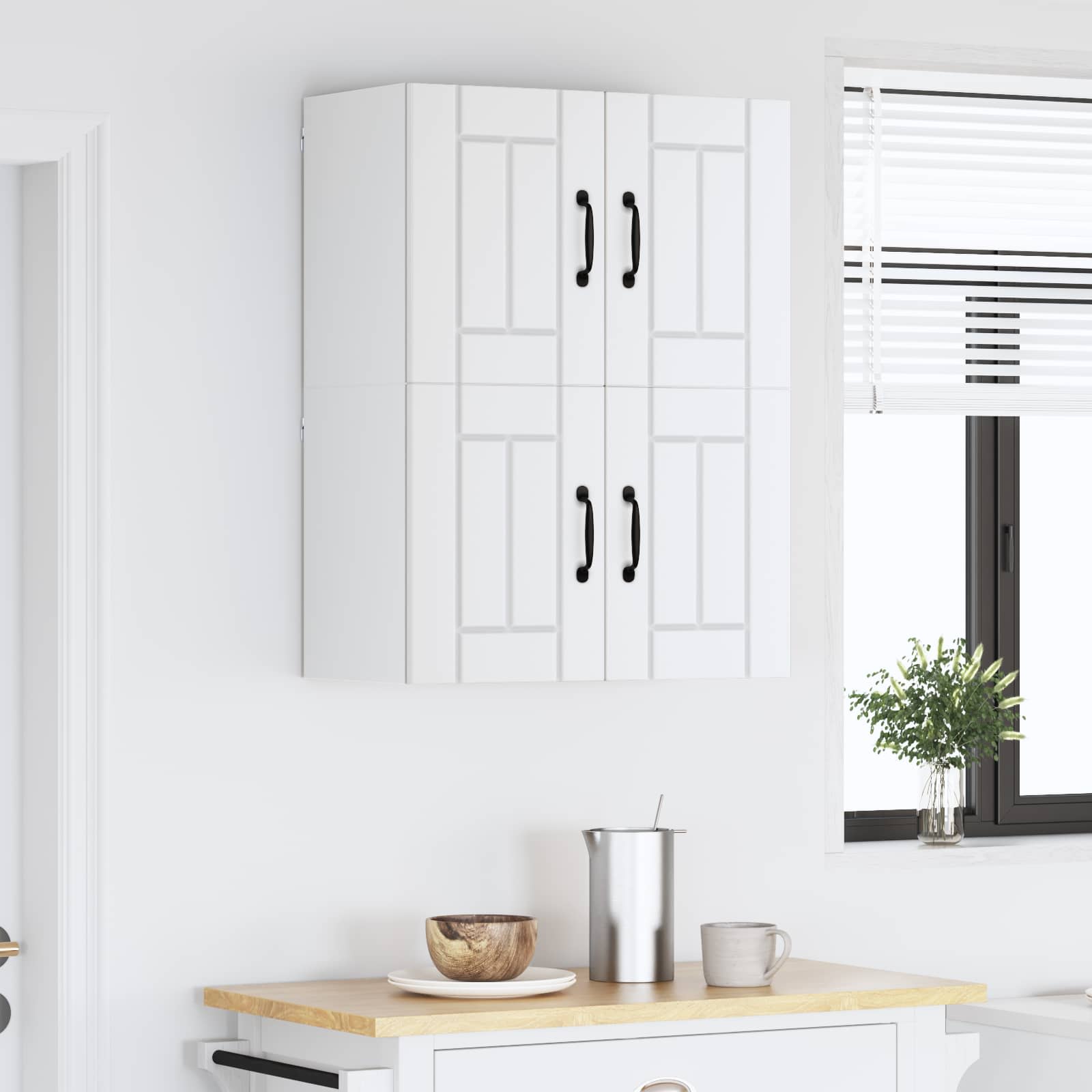 Kitchen Wall Cabinet 2 pcs White 60 x 31 x 40 cm