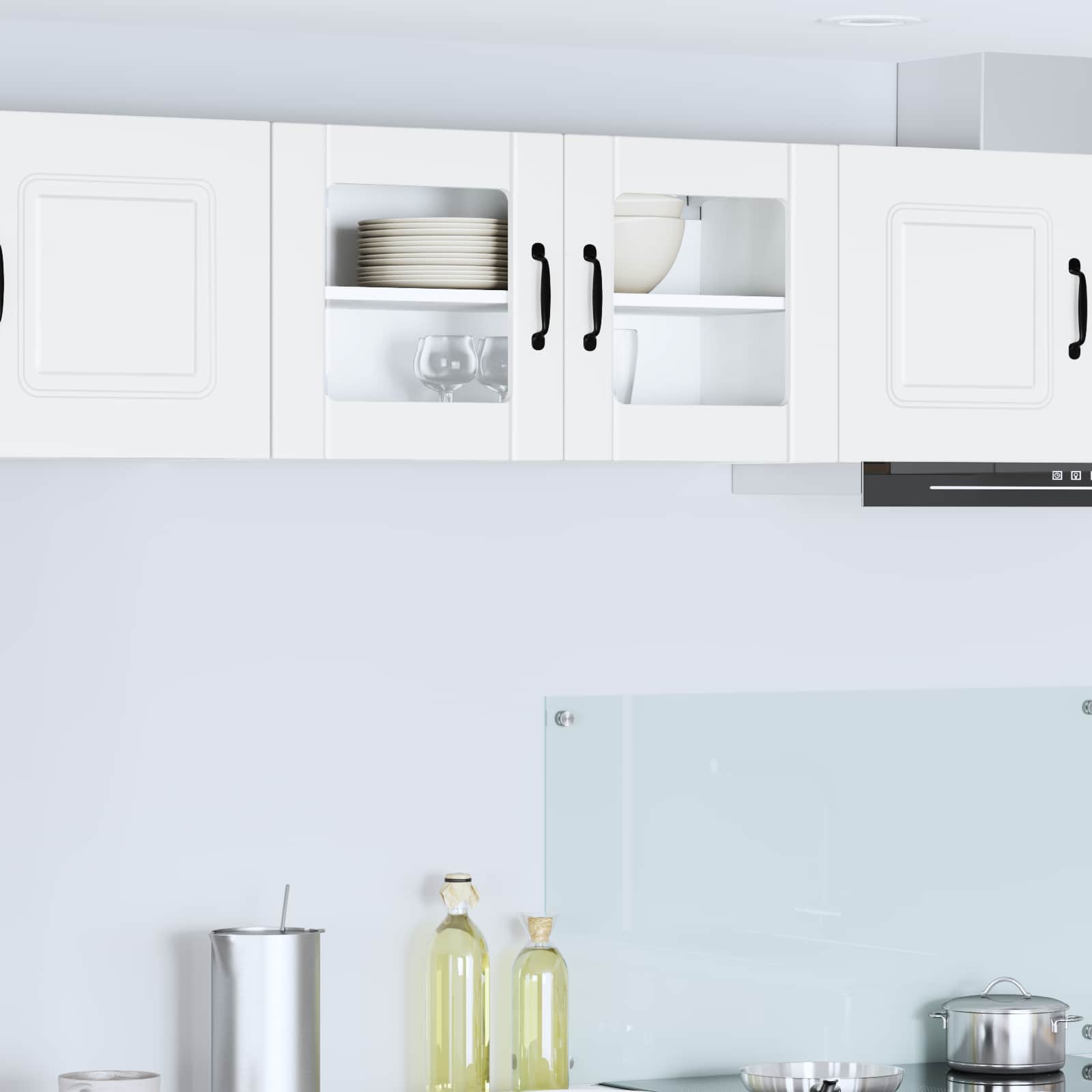 Virtuves sienas skapis ar plauktu Balts 80 x 31 x 40 cm