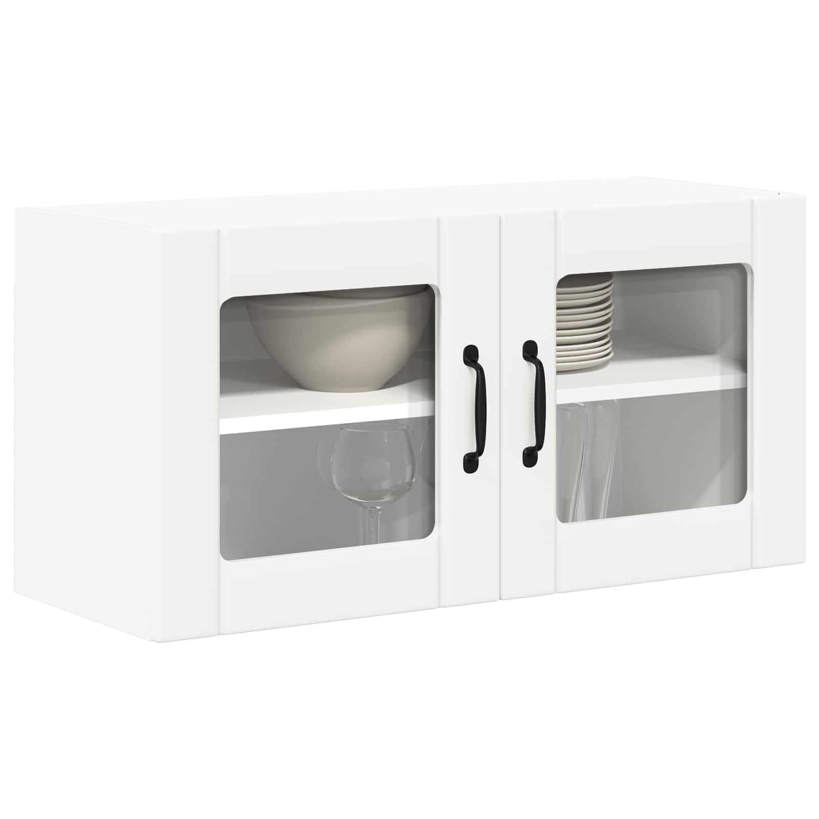 Virtuves sienas skapis ar plauktu Balts 80 x 31 x 40 cm
