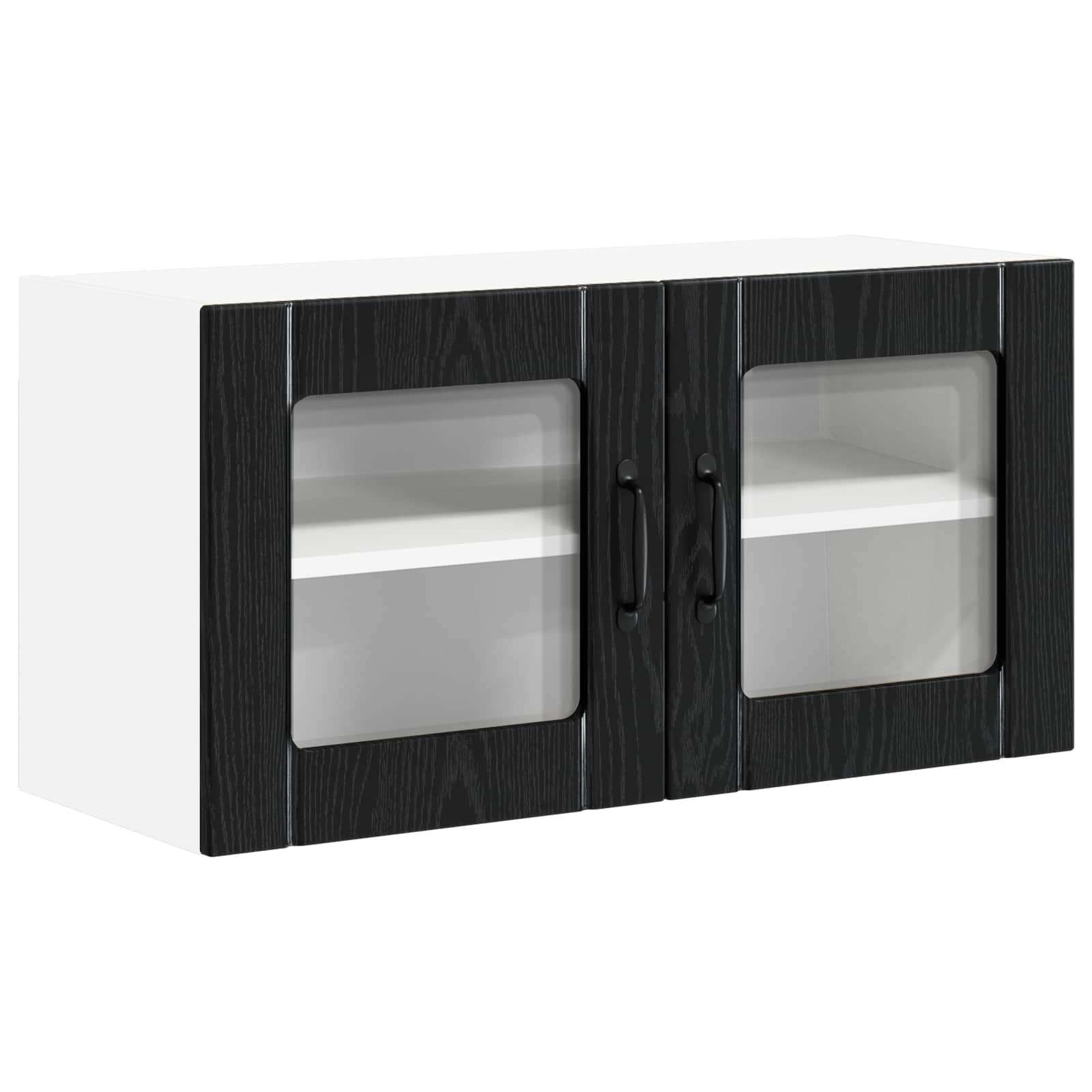 Virtuves sienas skapis Melns ozols 80 x 31 x 40 cm