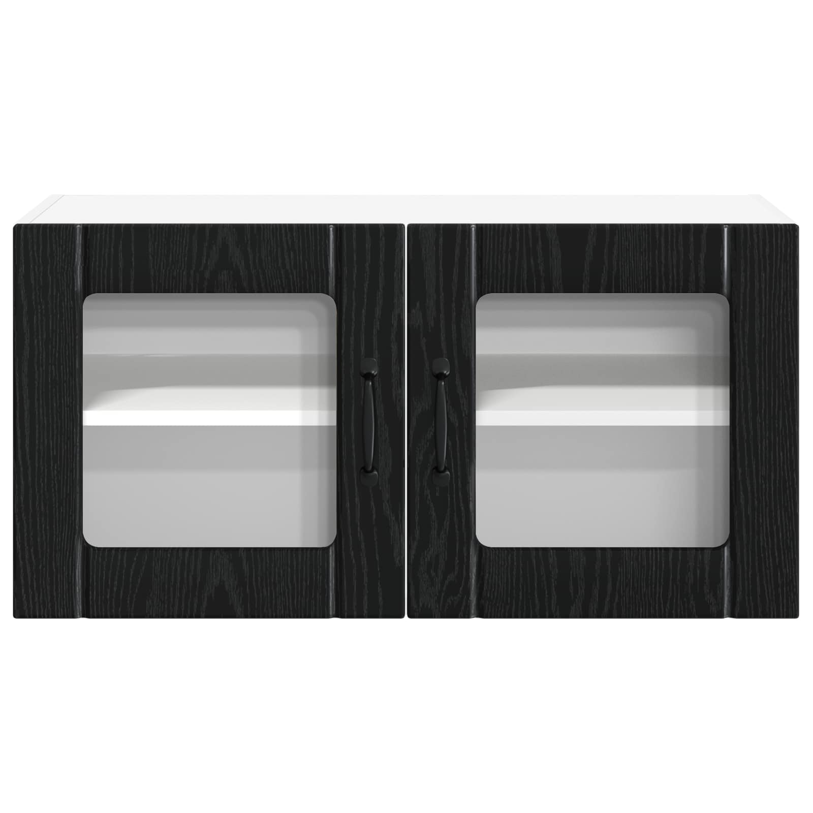 Virtuves sienas skapis Melns ozols 80 x 31 x 40 cm