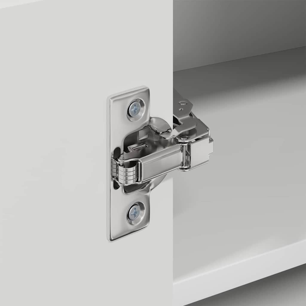 Kitchen wall cabinet with shelf High gloss white