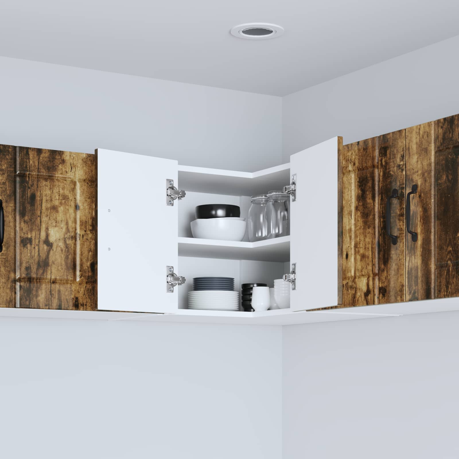 Kitchen wall cabinet Smoked oak 57 x 57 x 40 cm