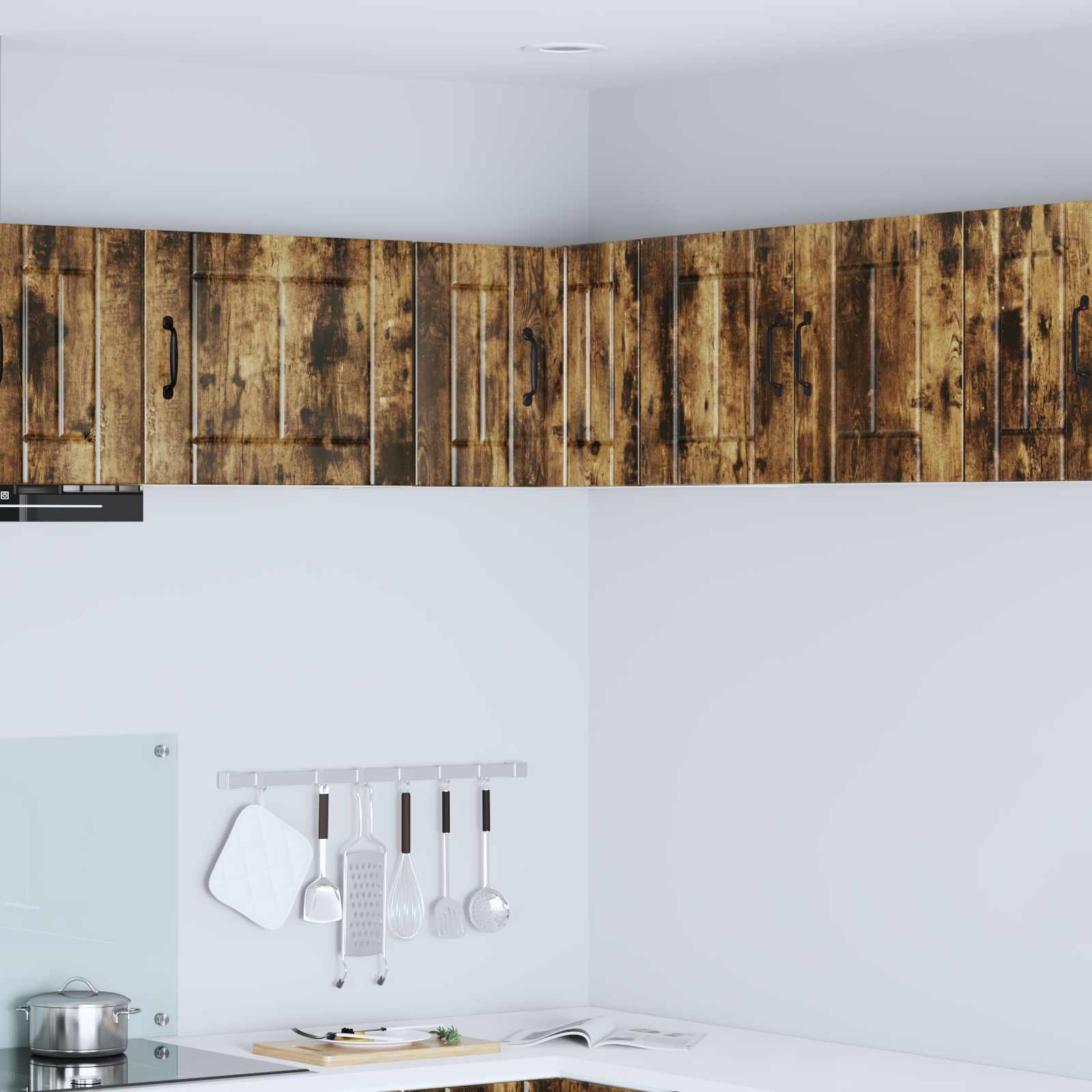 Kitchen wall cabinet Smoked oak 57 x 57 x 40 cm