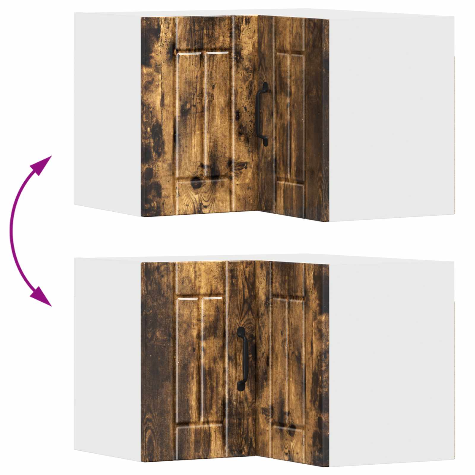 Kitchen wall cabinet Smoked oak 57 x 57 x 40 cm