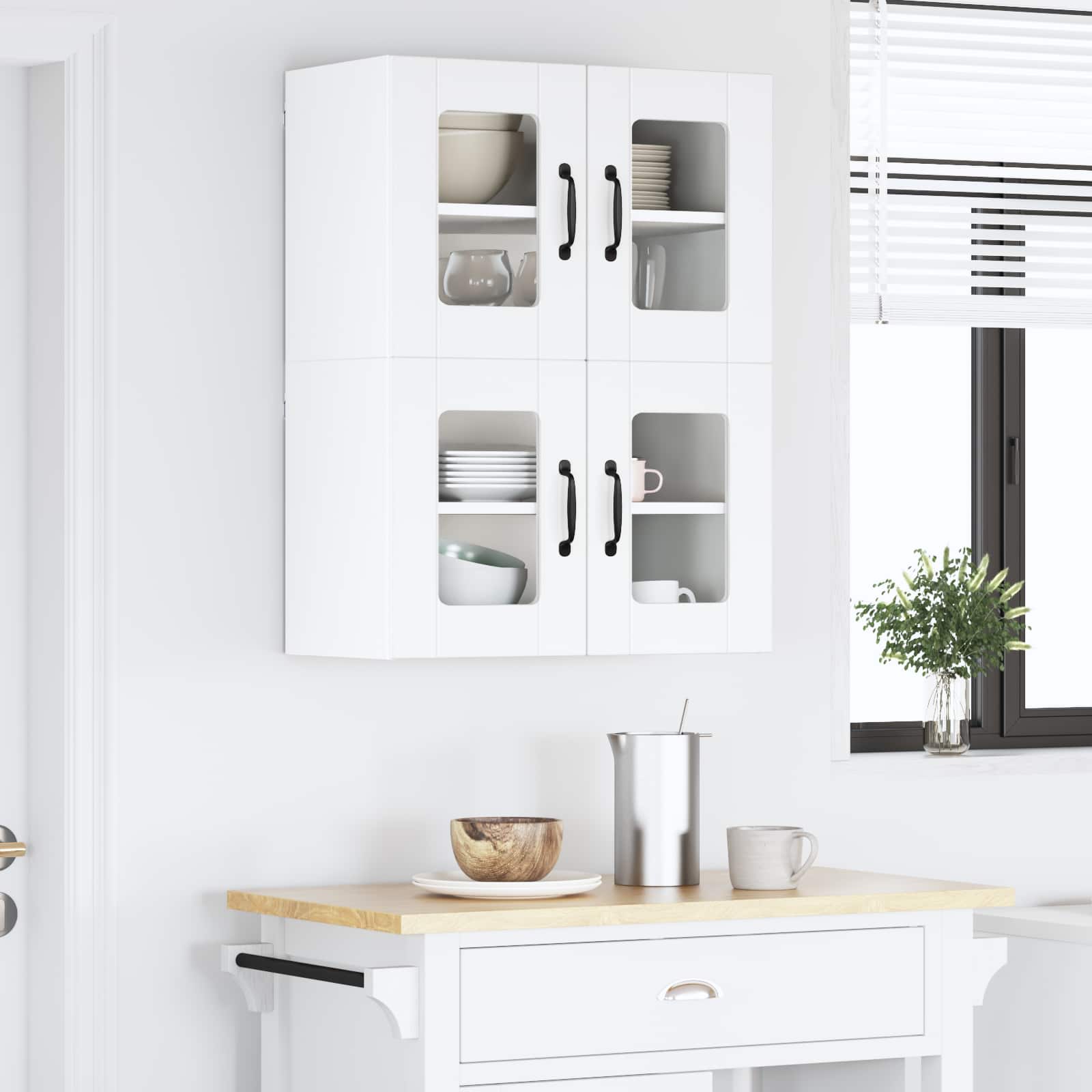 Kitchen Wall Cabinet 2 pcs White 60 x 31 x 40 cm