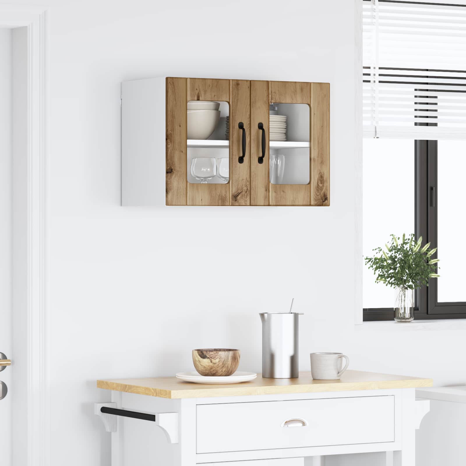 Virtuvės spintelė su lentyna Amatininkų ąžuolas 60 x 31 x 40 cm