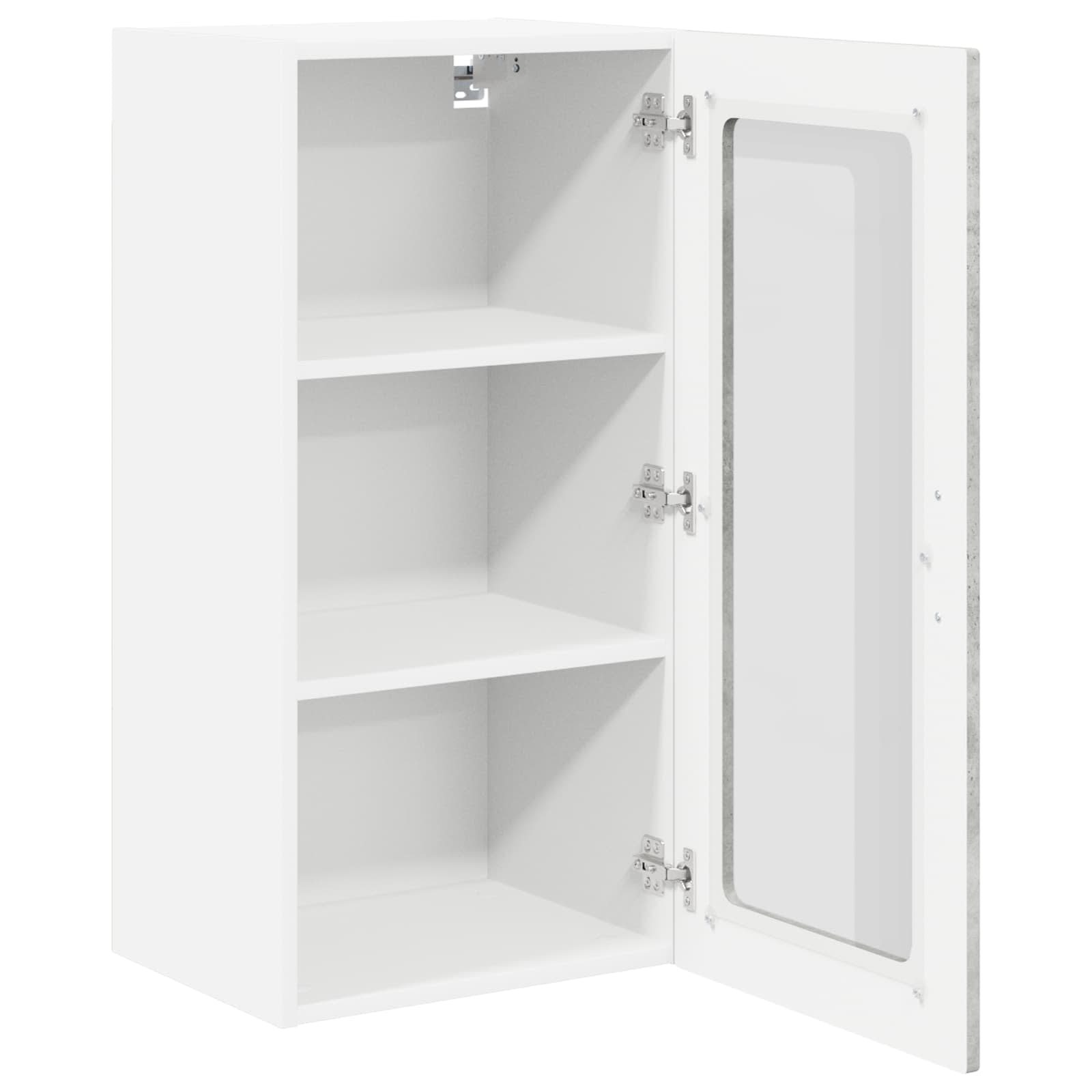 Virtuvės sieninė spintelė 2 pcs Betono pilka 40 x 31 x 80 cm